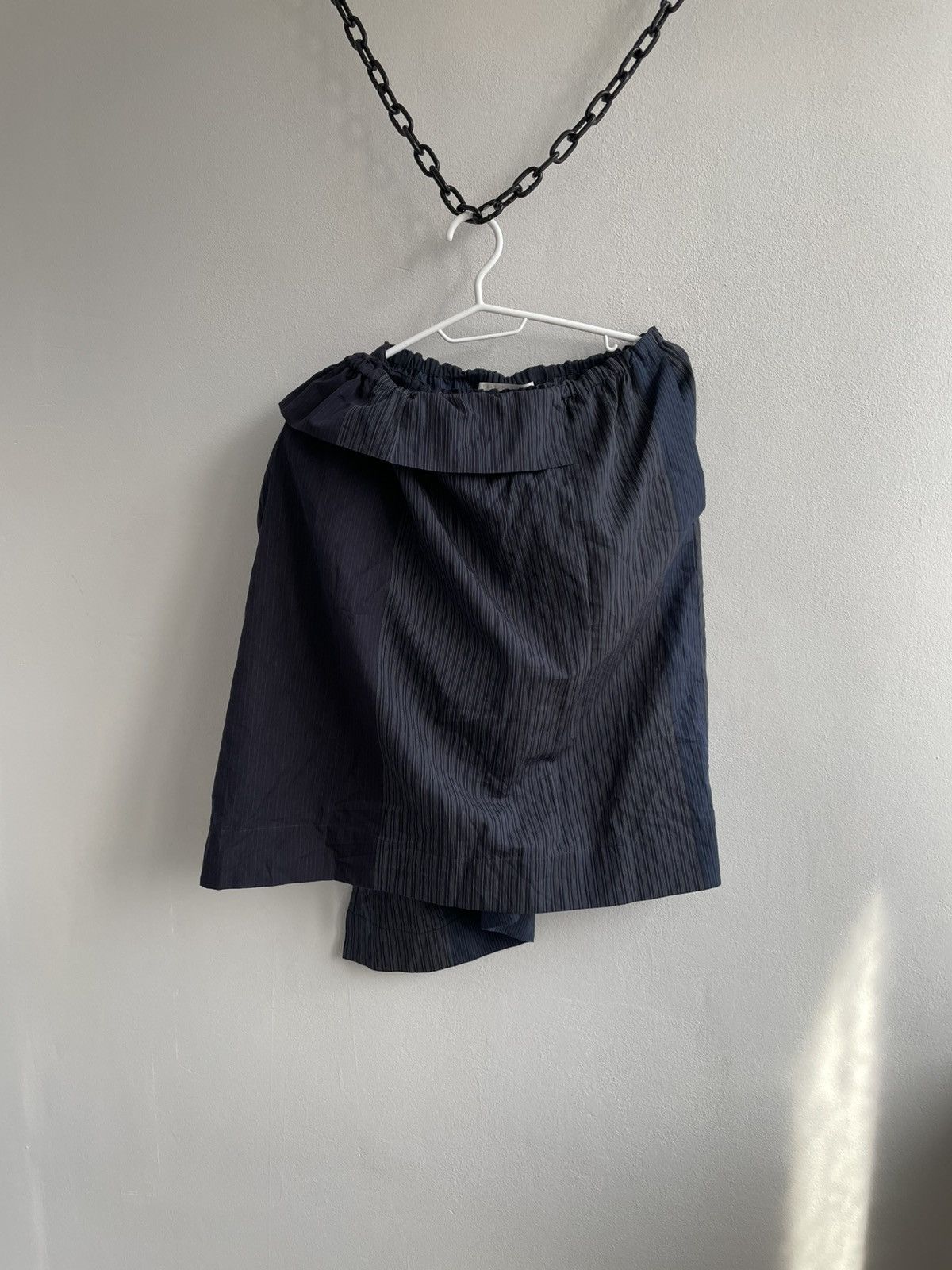 Stella McCartney Stella McCartney Women Dark Blue Skirt Wool Zip Bodycon Wrap Size 27" / US 4 / IT 40 - 6 Thumbnail