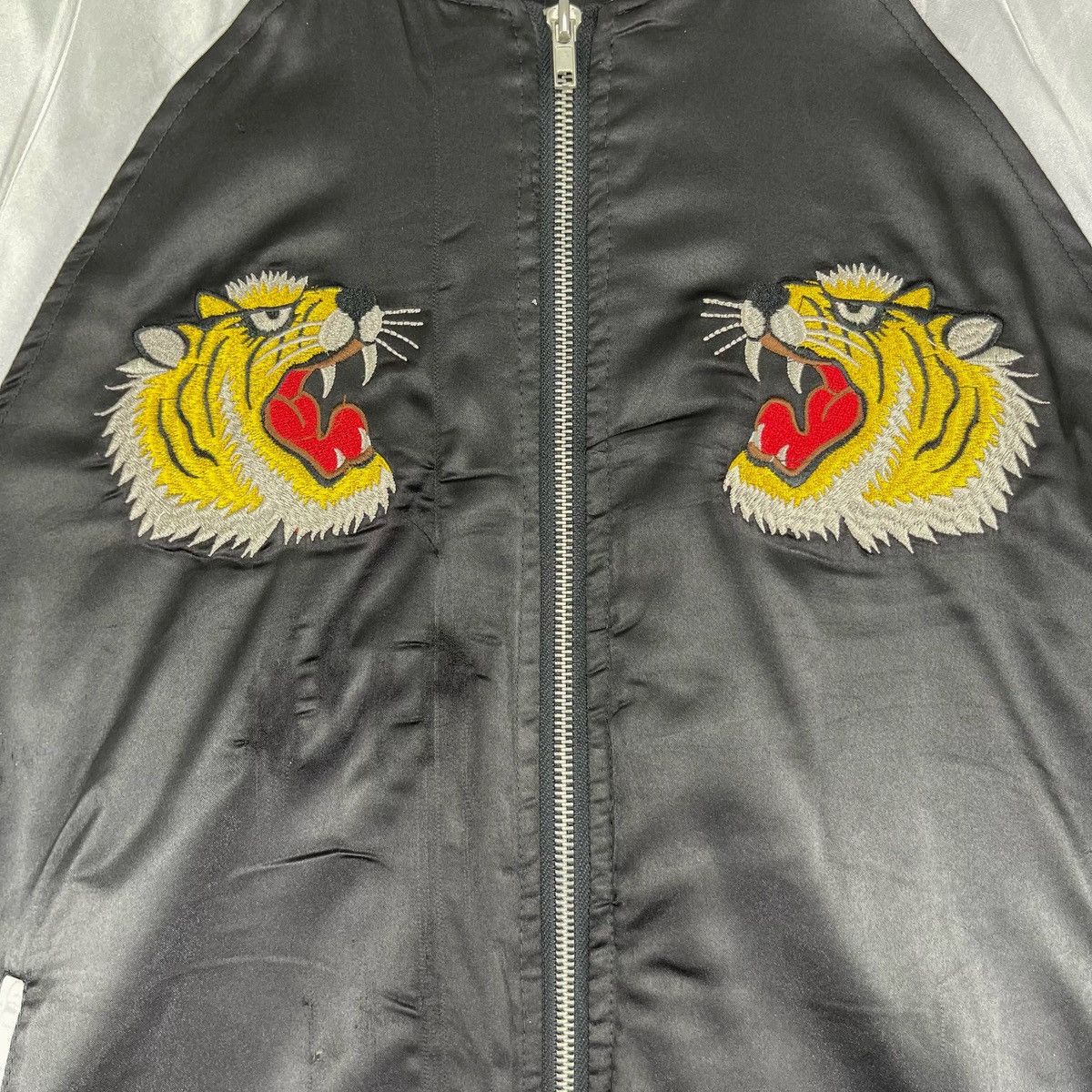 Japanese Brand Spinns Sukajan Tigers Distressed Jacket Size US M / EU 48-50 / 2 - 8 Thumbnail