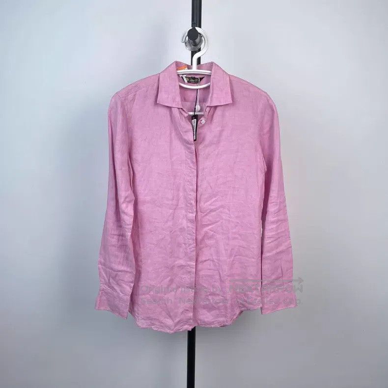 Loro Piana Loro Piana Solid Color Long Sleeve Single Breasted Linen S Size XS / US 0-2 / IT 36-38 - 1 Thumbnail