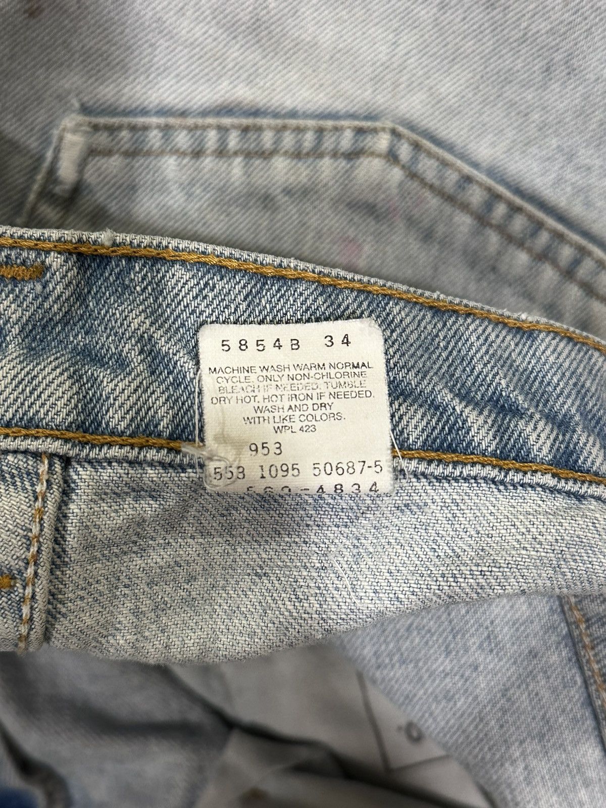 Levi's Vintage Levi’s 506 Blue Distressed Thrashed 90’s Denim Jeans Size US 38 / EU 54 - 12 Thumbnail
