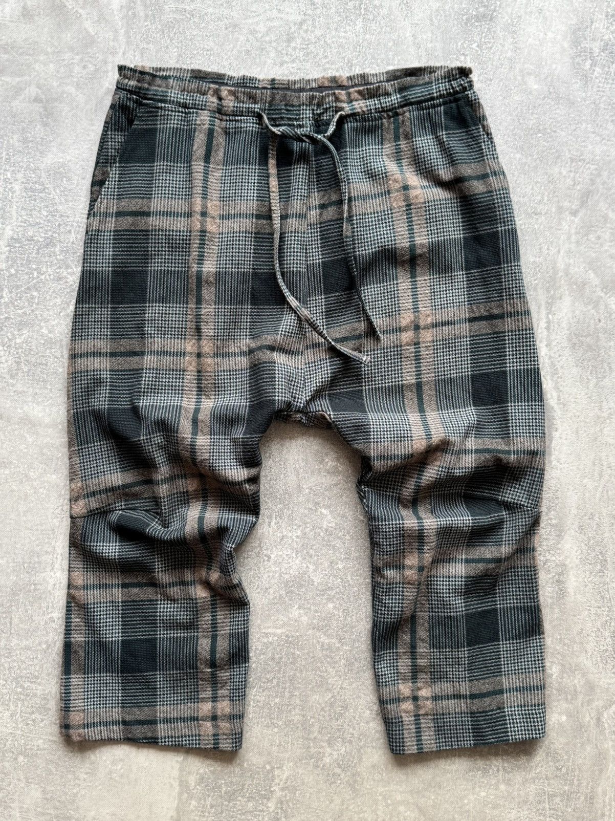 Rundholz RUNDHOLZ Check Dropped Crotch Wool/Cotton Trouser Size US 34 / EU 50 - 1 Thumbnail