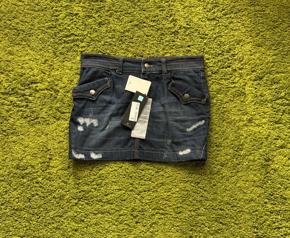 Just Cavalli × Roberto Cavalli Just Cavalli NWT denim mini skirt Y2K style Size 28" / US 6 / IT 42 - 2 Thumbnail