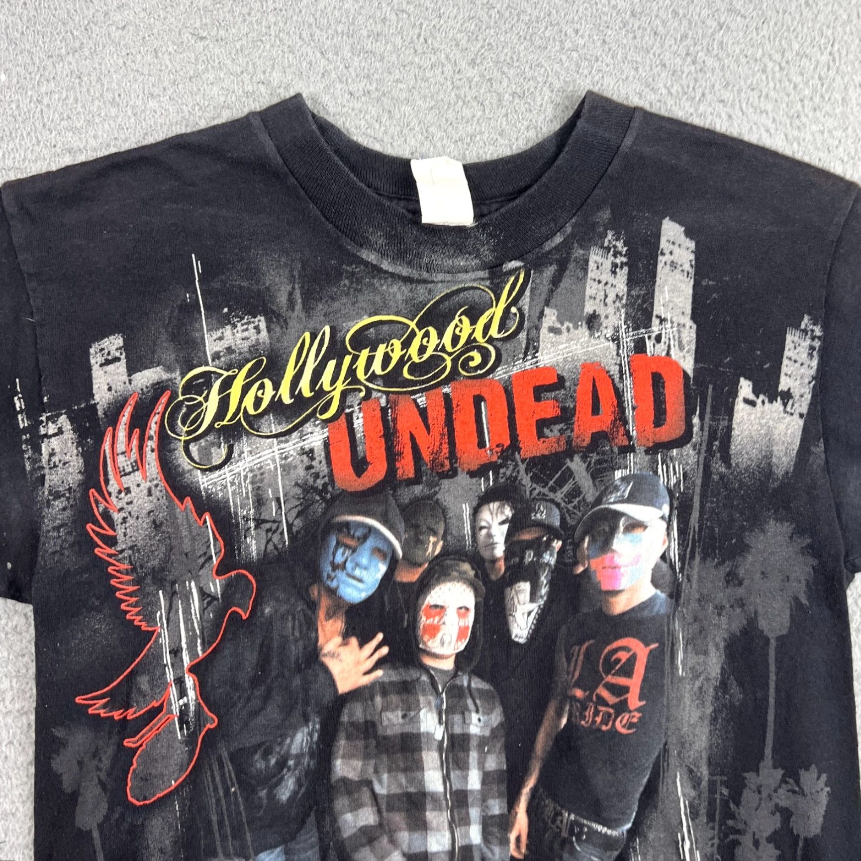 Vintage VINTAGE Hollywood Undead Band T Shirt Men’s XS Black RARE Promo? Size US XS / EU 42 / 0 - 2 Thumbnail