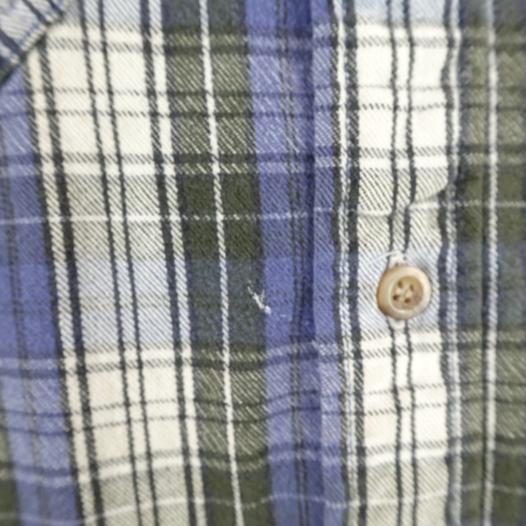 Vintage VINTAGE Woolrich Plaid Flannel Shirt Mens Medium Blue Green Gray Button-Up Work Utility Outdoor Size US M / EU 48-50 / 2 - 6 Thumbnail