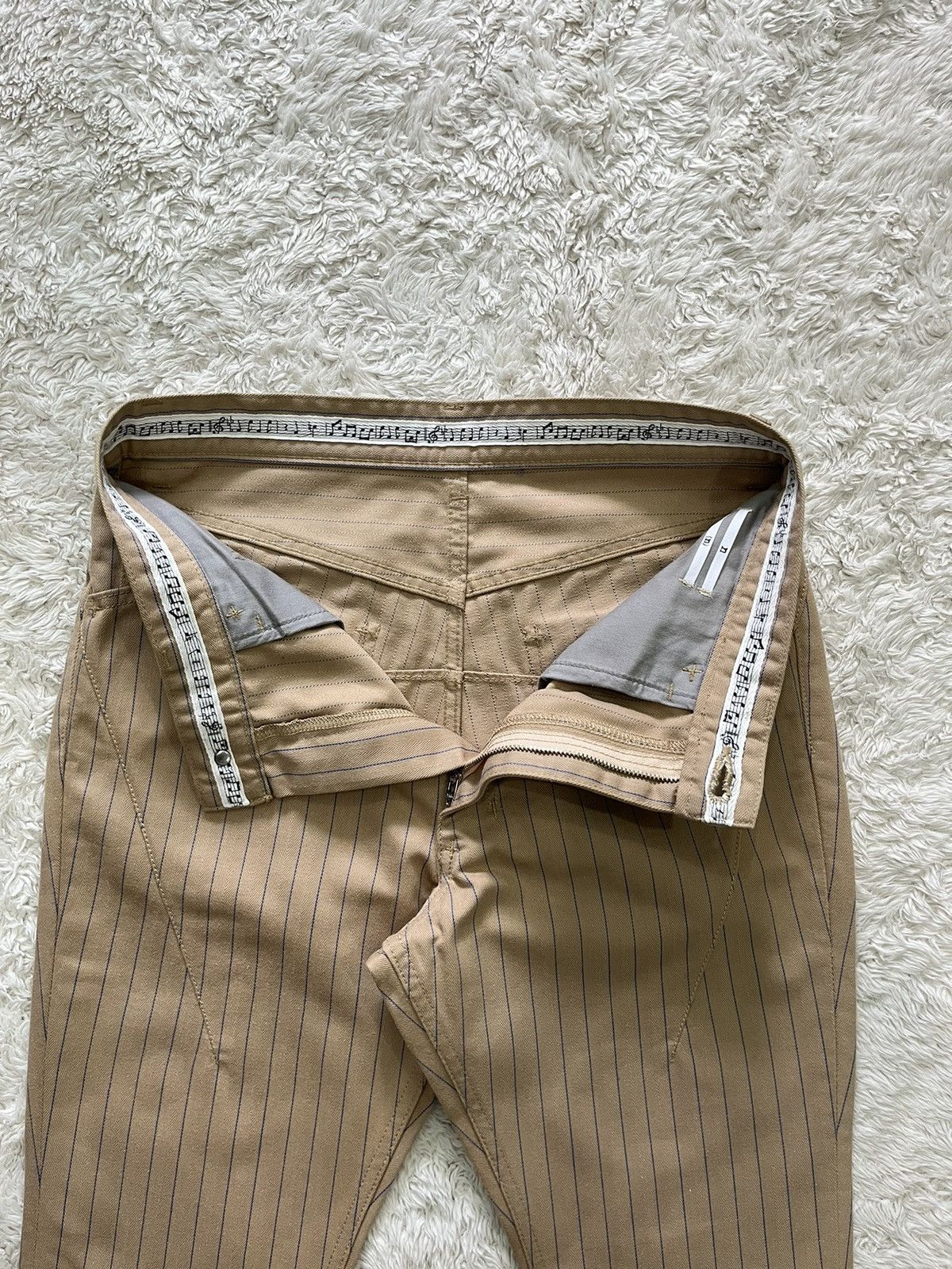 Number (N)ine number nine blue pinstripe pants Size US 30 / EU 46 - 6 Thumbnail