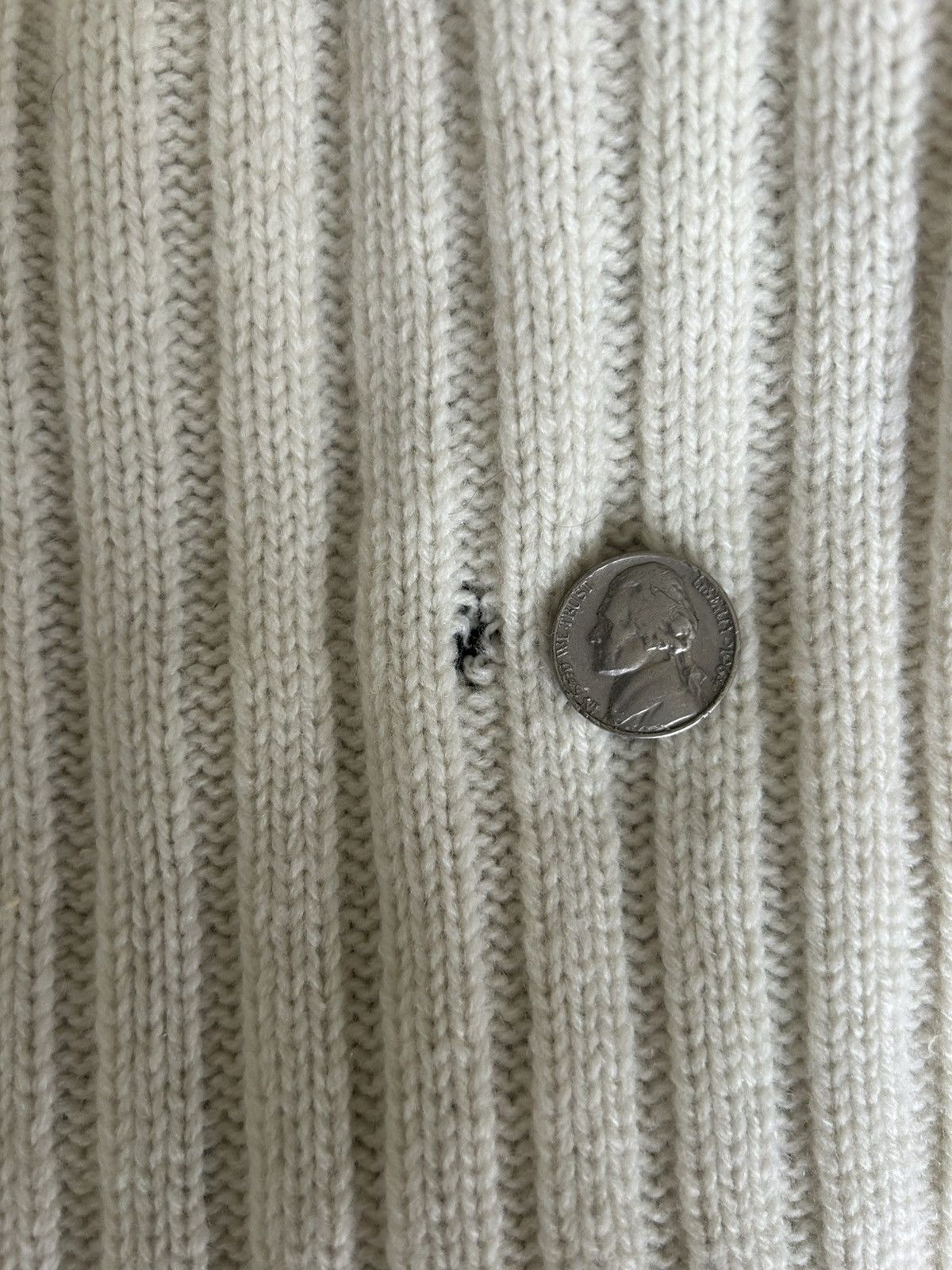 Helmut Lang Helmut Lang 1997 Re-Edition Elbow Cut Out Sweater Size US L / EU 52-54 / 3 - 5 Thumbnail