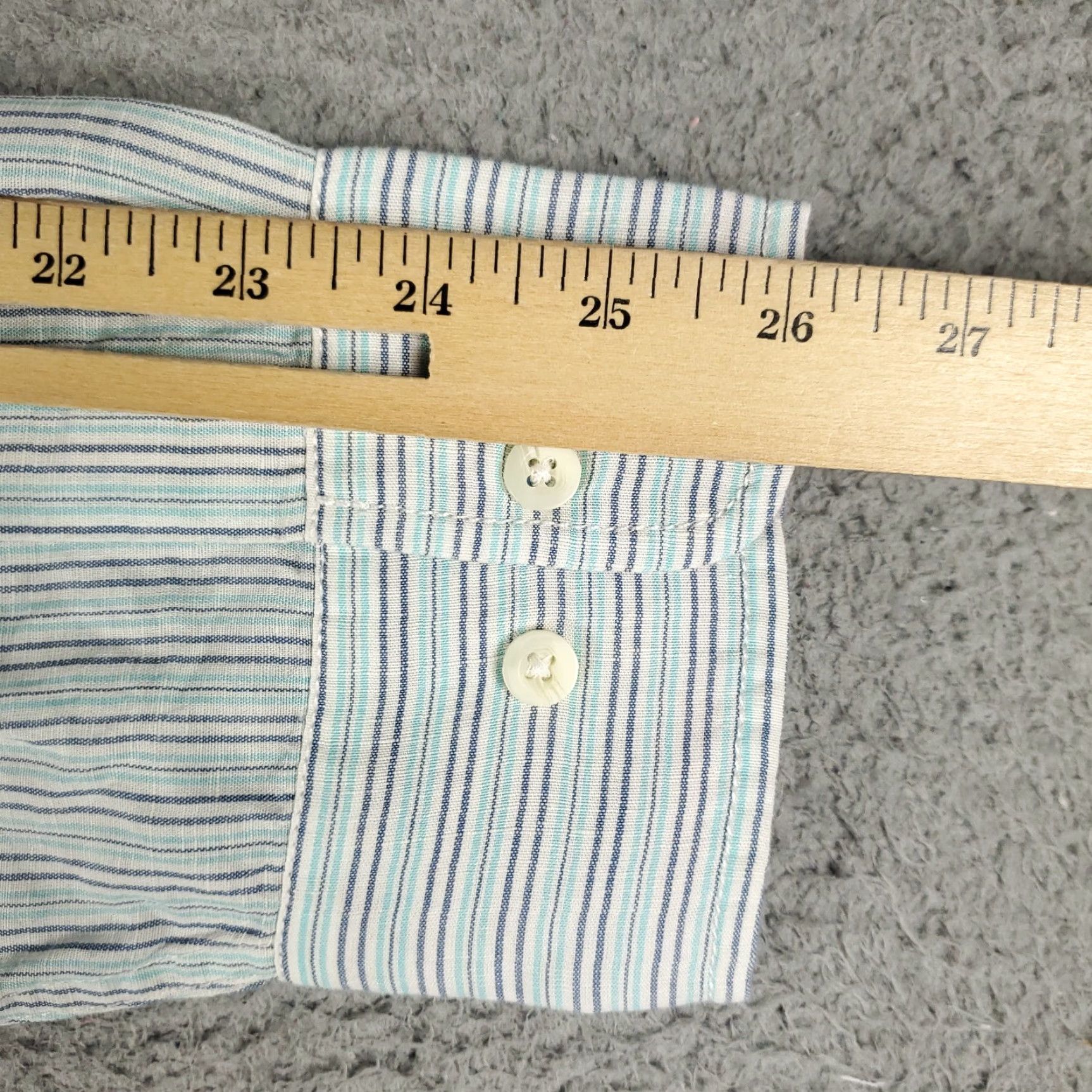 Tommy Bahama Tommy Bahama Shirt Mens Large Blue Striped Linen Blend Button Up Long Sleeve Size US L / EU 52-54 / 3 - 6 Thumbnail