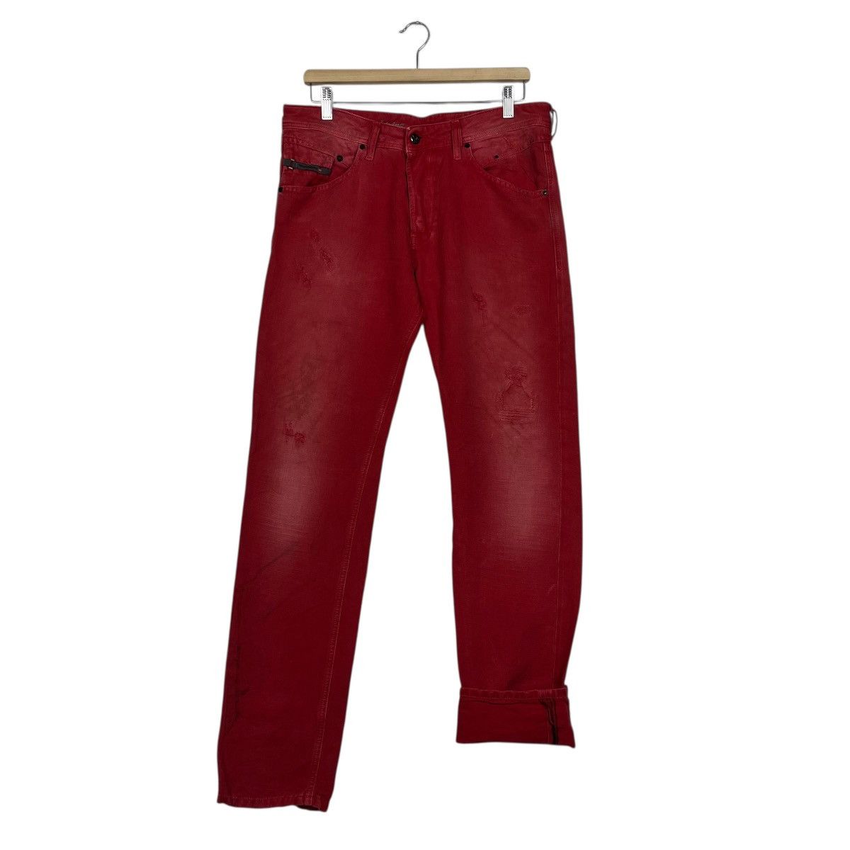 Diesel Vintage Diesel Italian Designer Avant Garde Denim Jeans Size US 34 / EU 50 - 14 Thumbnail