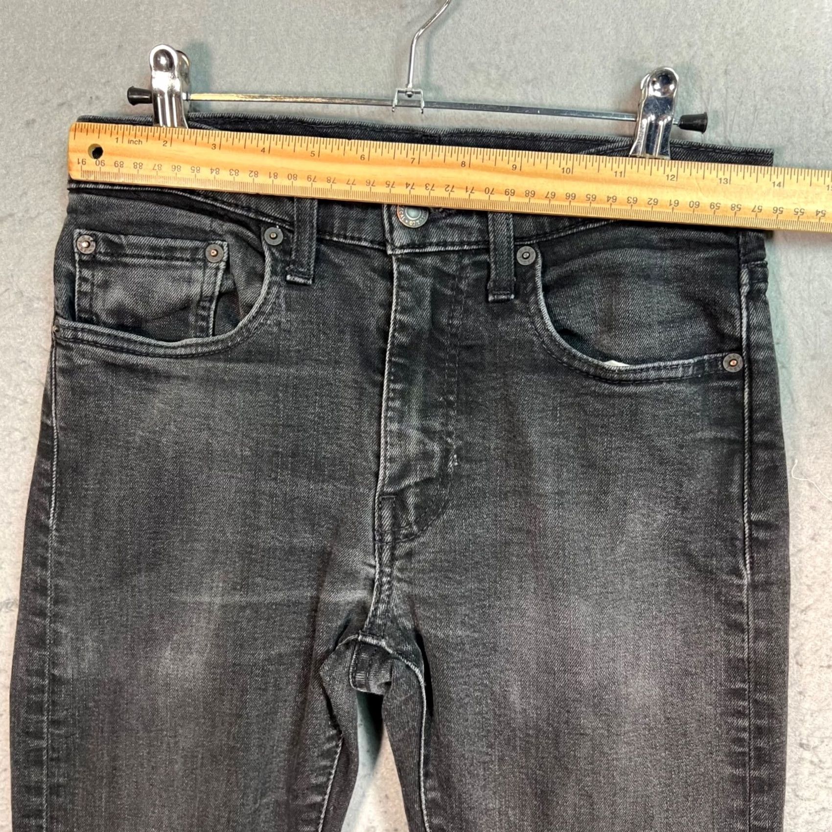 Levi's Levis 512 Jeans Mens Size 31 x 32 Skinny Taper Black Denim Size US 31 - 6 Thumbnail