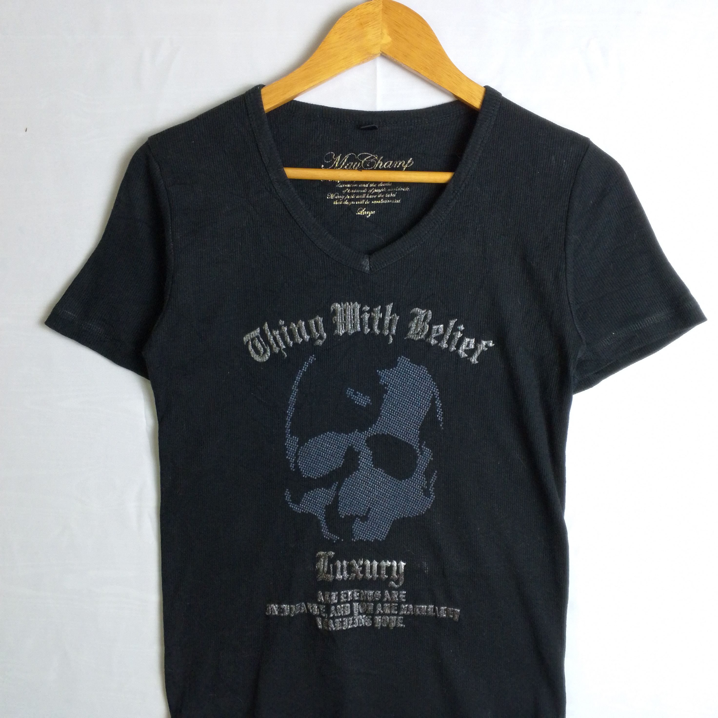 If Six Was Nine May Champ Crazy Big Skull Tee Size US S / EU 44-46 / 1 - 2 Thumbnail