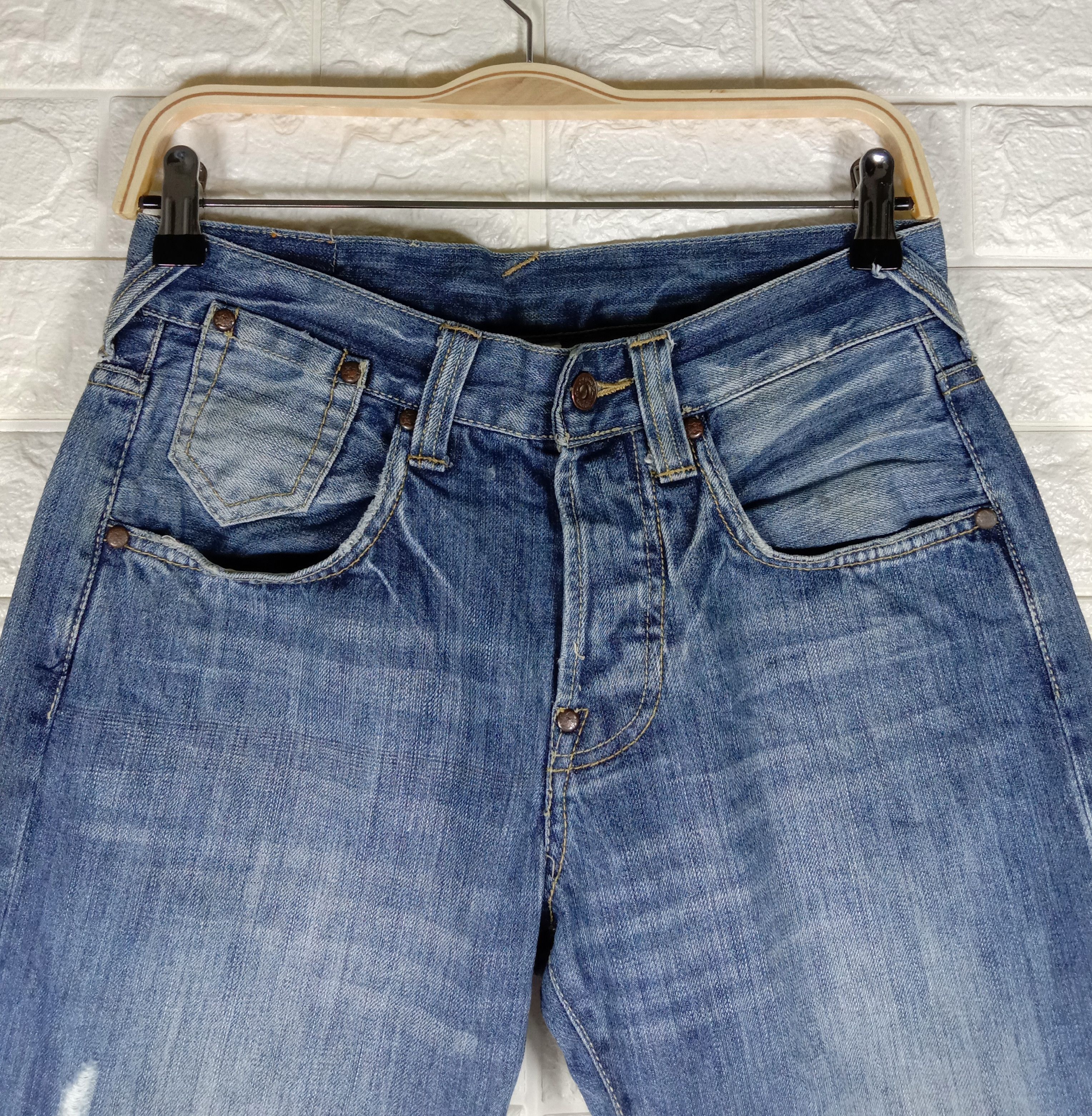 Japanese Brand Vintage Japanese Selvedge Flare Jeans Bell Bottom Denim Size US 29 - 3 Thumbnail
