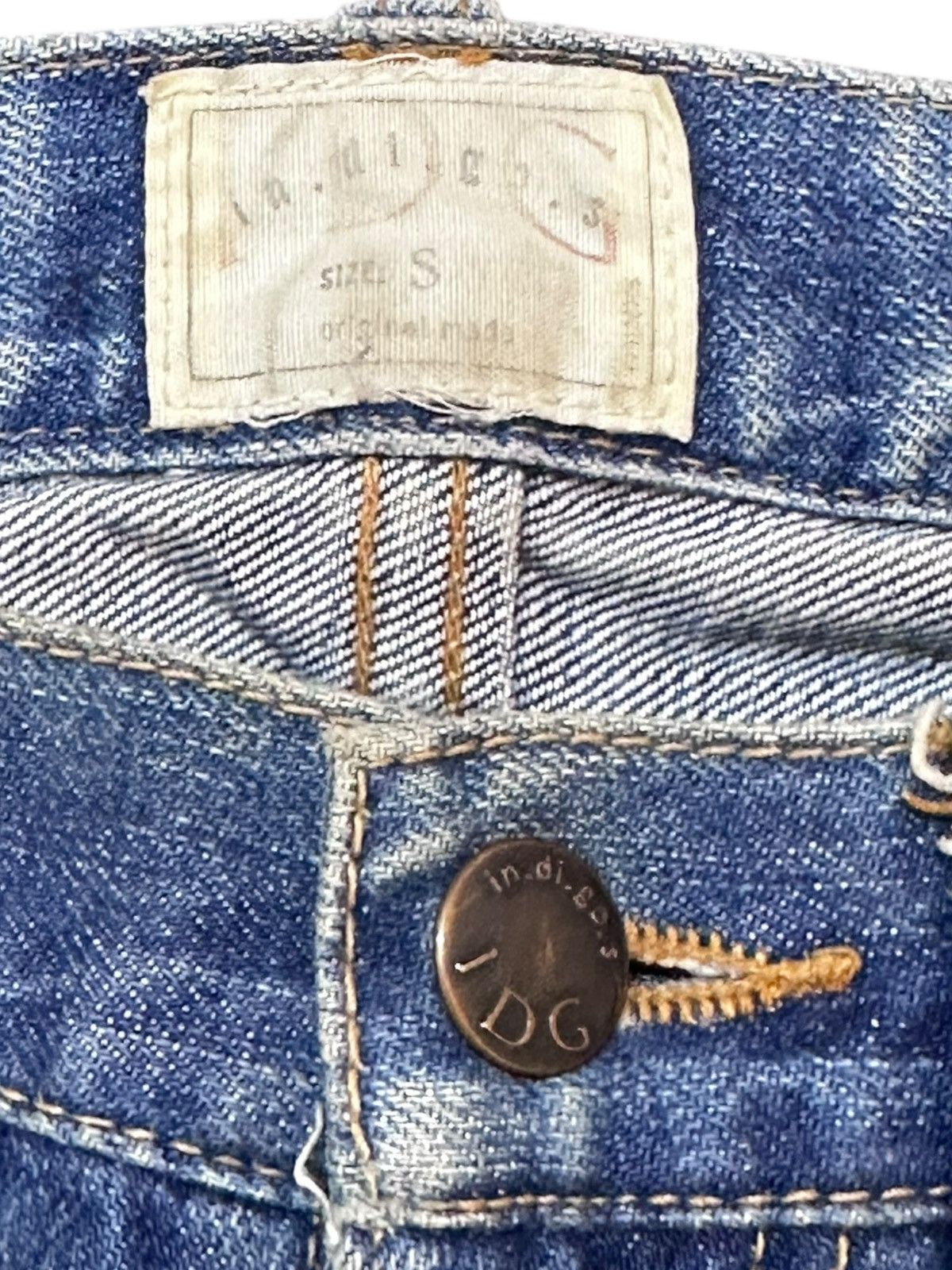 Indigo Vintage Indigo Selvedge Mudwash Grunge Distressed Denim Size US 32 / EU 48 - 6 Thumbnail