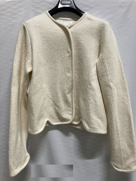 Jil Sander o1loc1c1124 Cardigan in White Size M / US 6-8 / IT 42-44 - 1 Preview