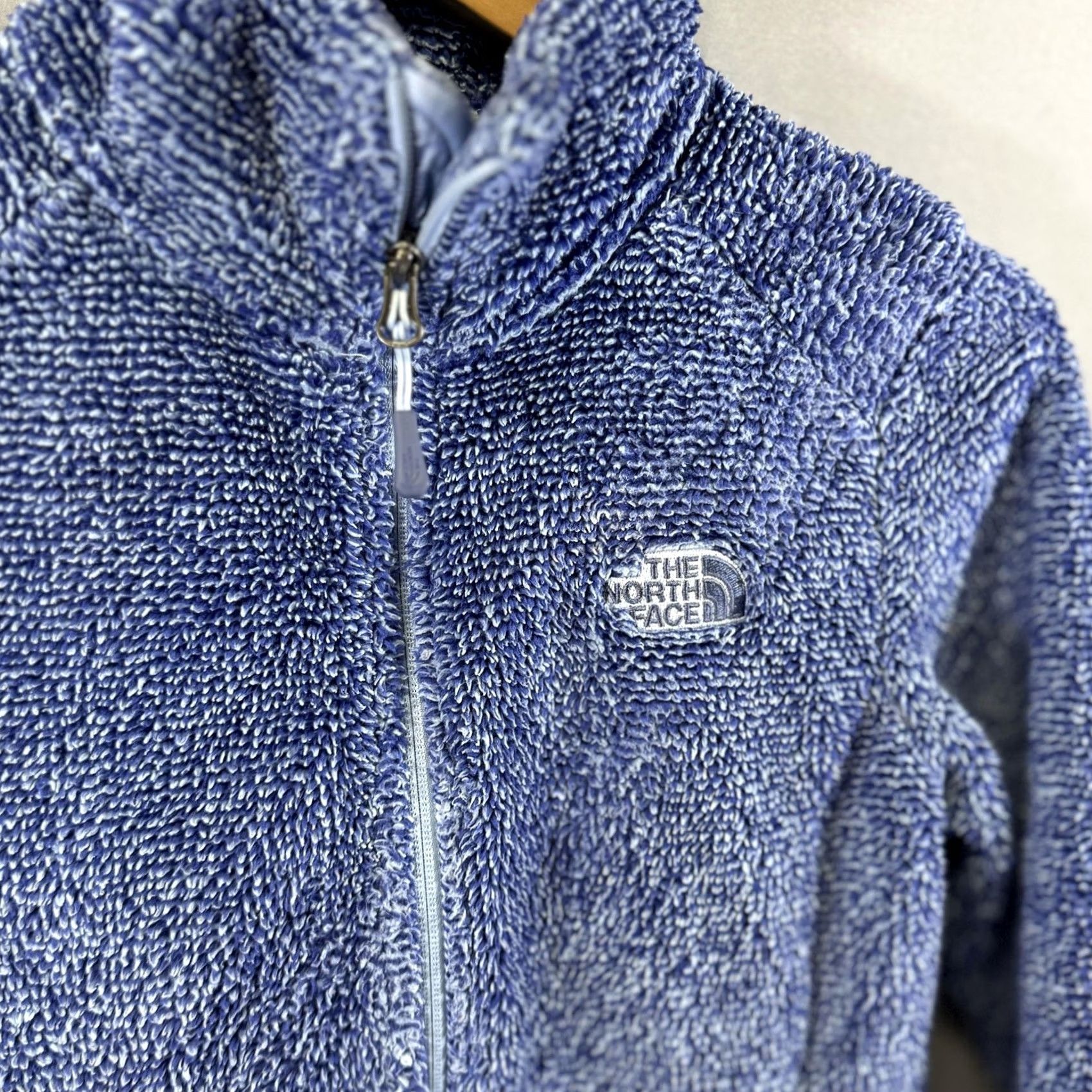 The North Face The North Face Fleece Jacket Womens S Blue Osito Full Zip Cozy Short Raglan Pockets Zip Symbol Logo Size S / US 4 / IT 40 - 4 Thumbnail