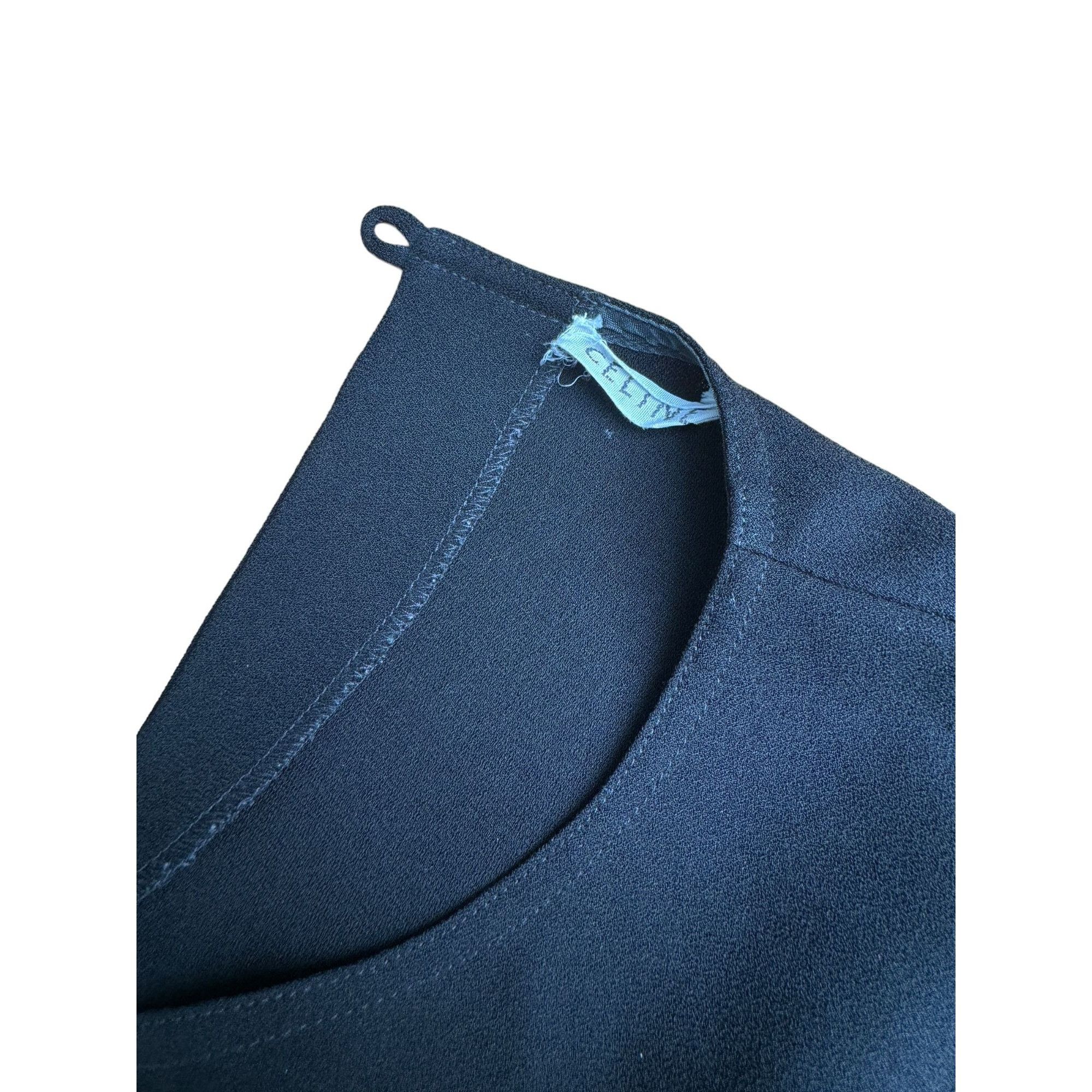 Celine Phoebe Philo Black Blouse Top Size S / US 4 / IT 40 - 4 Thumbnail