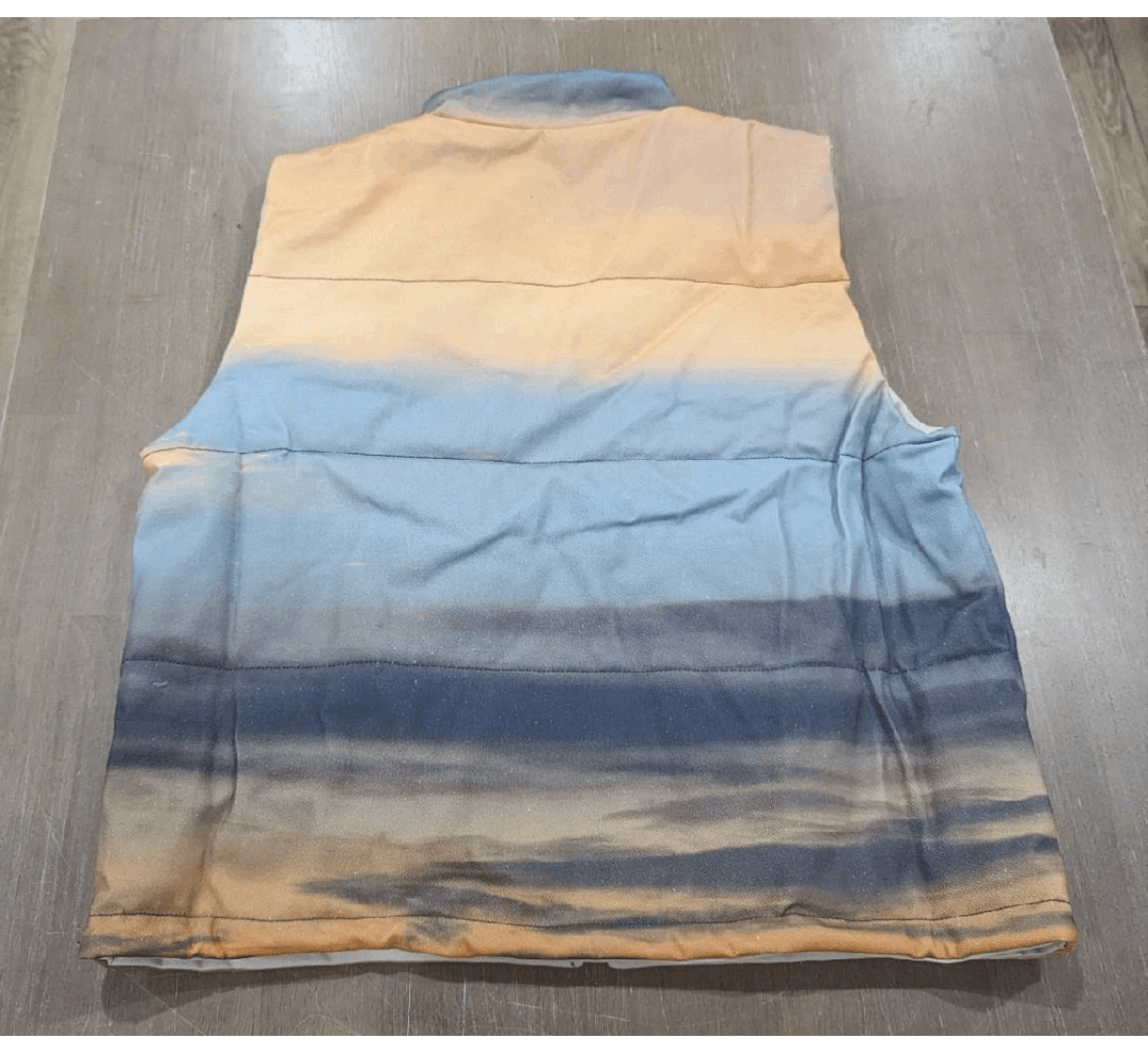 Blue Sky Inn Blue Sky Inn "Sunrise Clouds" Cotton Puffer Vest Large Size US L / EU 52-54 / 3 - 4 Thumbnail