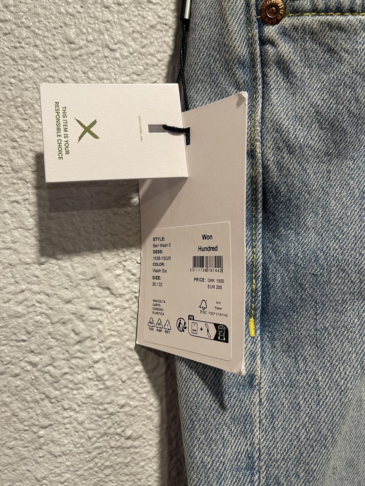 Won Hundred Won Hundred Light Wash Denim Jeans Size 30" / US 8 / IT 44 - 5 Thumbnail