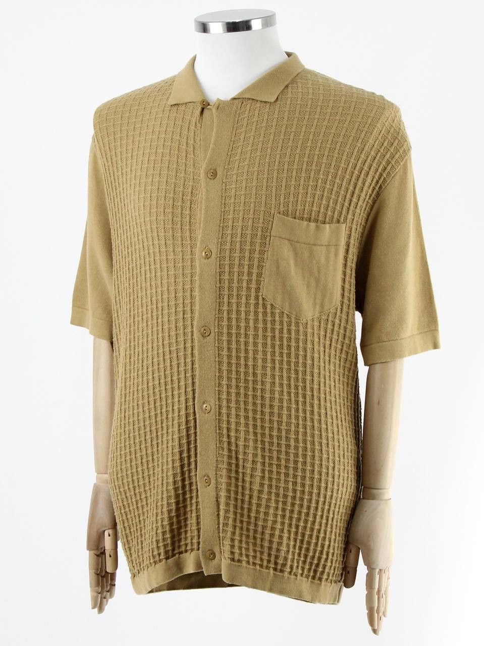 Percival PERCIVAL Textured knit shirt with short sleeves Size US XL / EU 56 / 4 - 2 Thumbnail