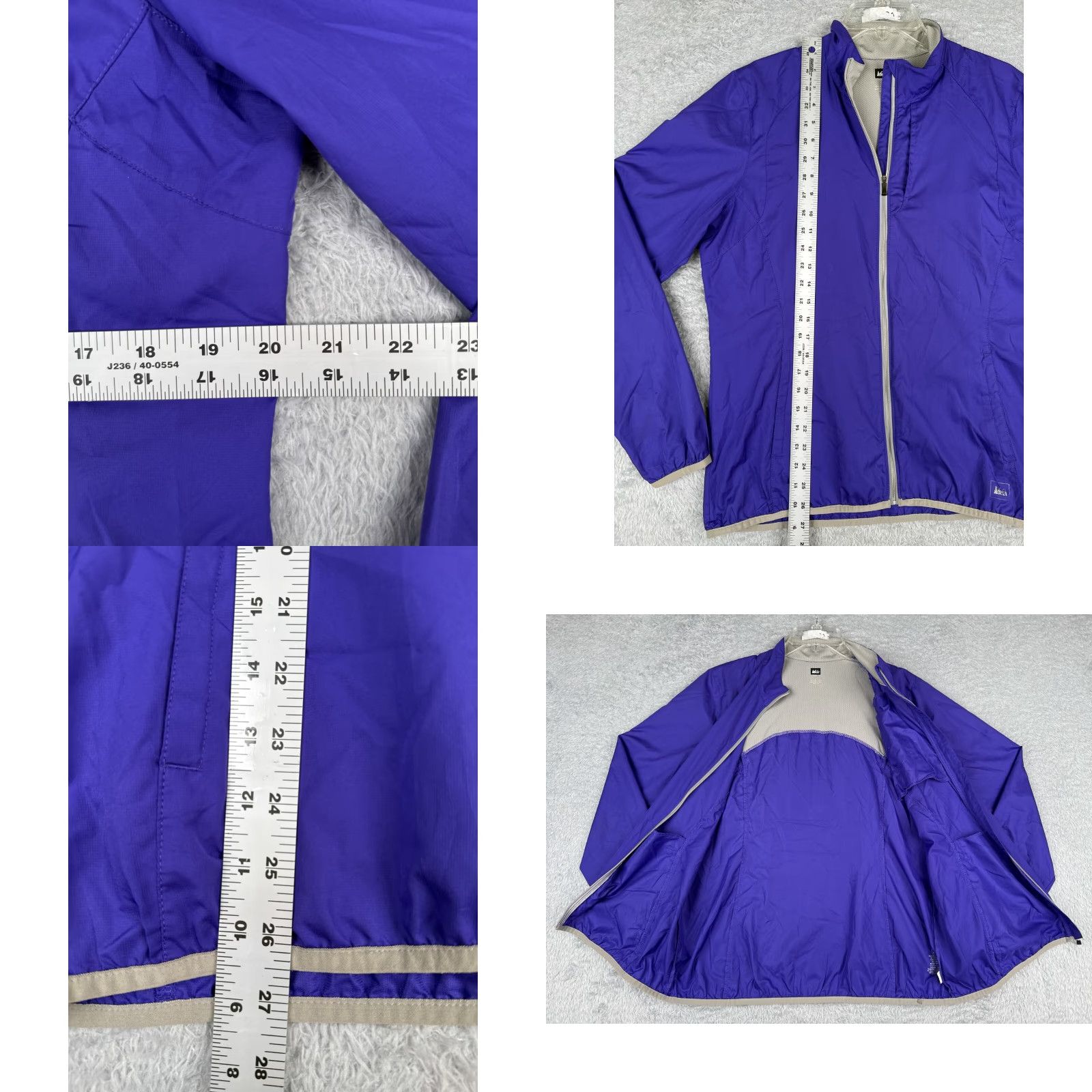Vintage REI Jacket Women Large Purple Lightweight Windbreaker Full Zip Run Walk Size L / US 10 / IT 46 - 8 Thumbnail