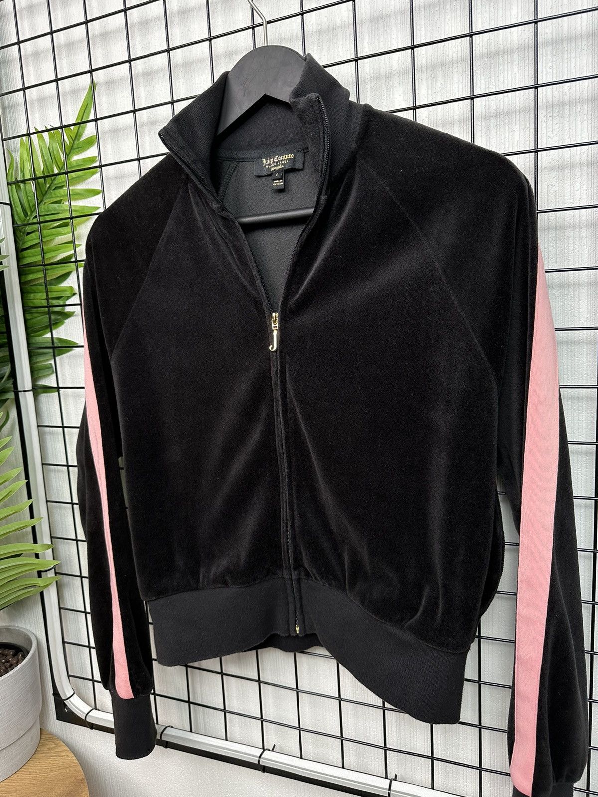 Juicy Couture × Vintage VELOUR JUICY COUTURE Black Label ZIP women S pullover Size S / US 4 / IT 40 - 3 Thumbnail