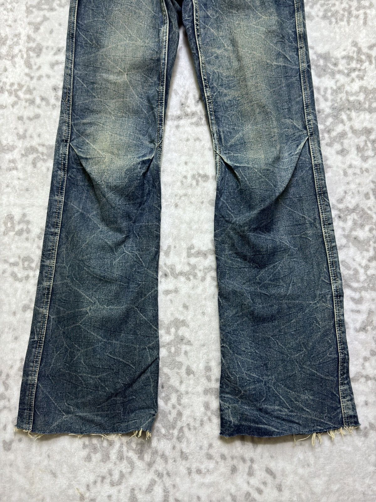 Hysteric Glamour Rare Flare Jack Serika Low Rise Denim Angel Wing Back Print Size US 30 / EU 46 - 6 Thumbnail