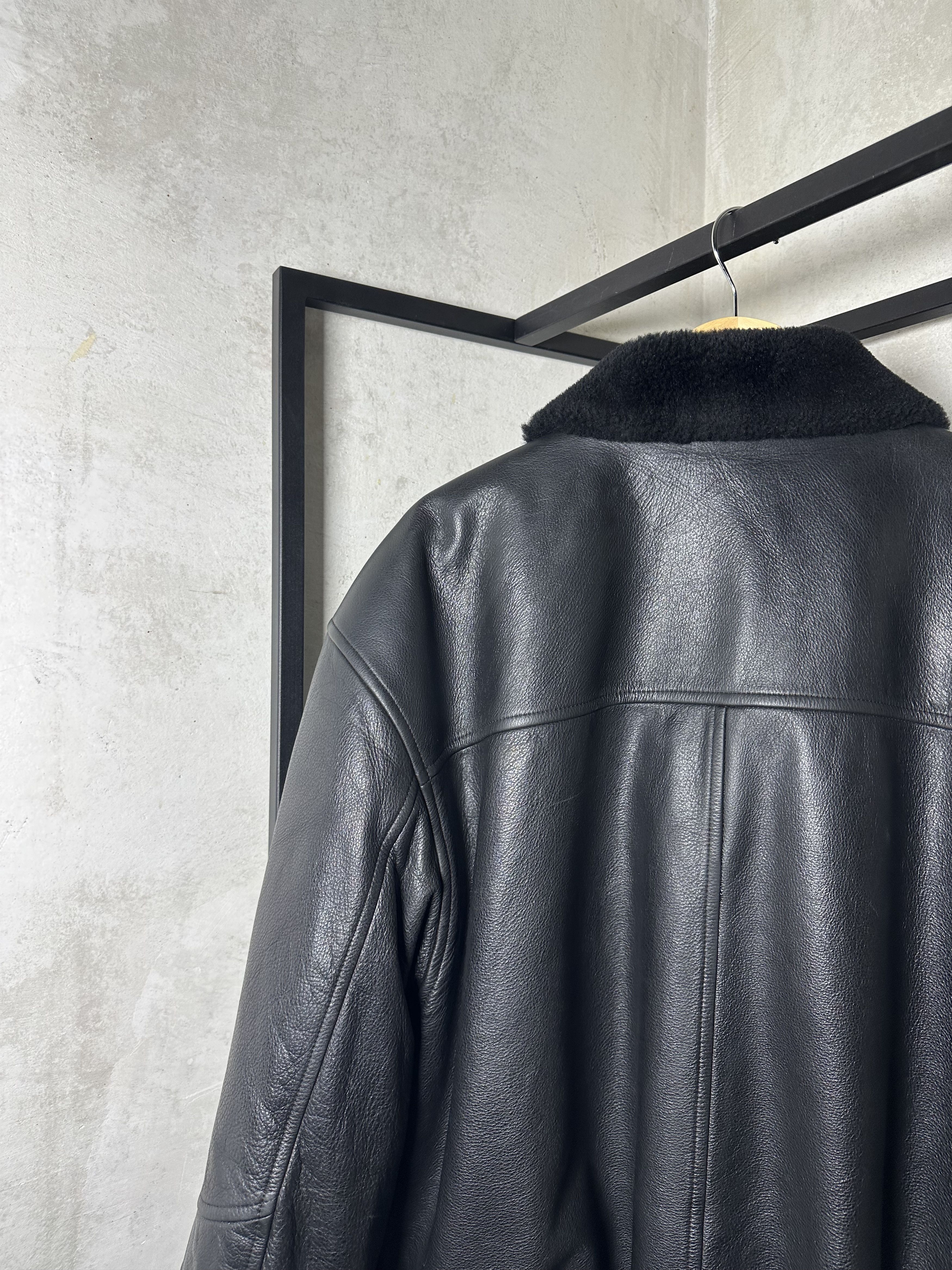 Genuine Leather Vintage Aviator Shearling Leather Jacket Size US L / EU 52-54 / 3 - 12 Thumbnail