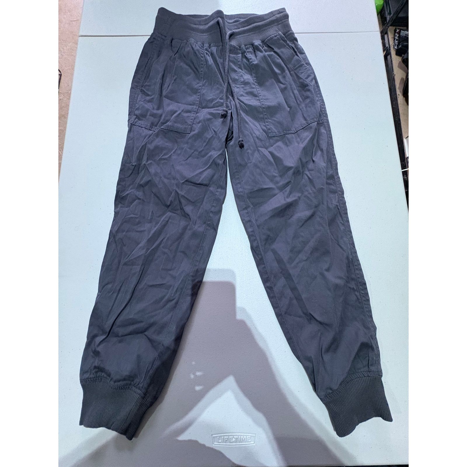 Lou & Grey Lou & Grey Womens XS Gray Jogger Pants Drawstring Size 26" / US 2 / IT 38 - 2 Thumbnail