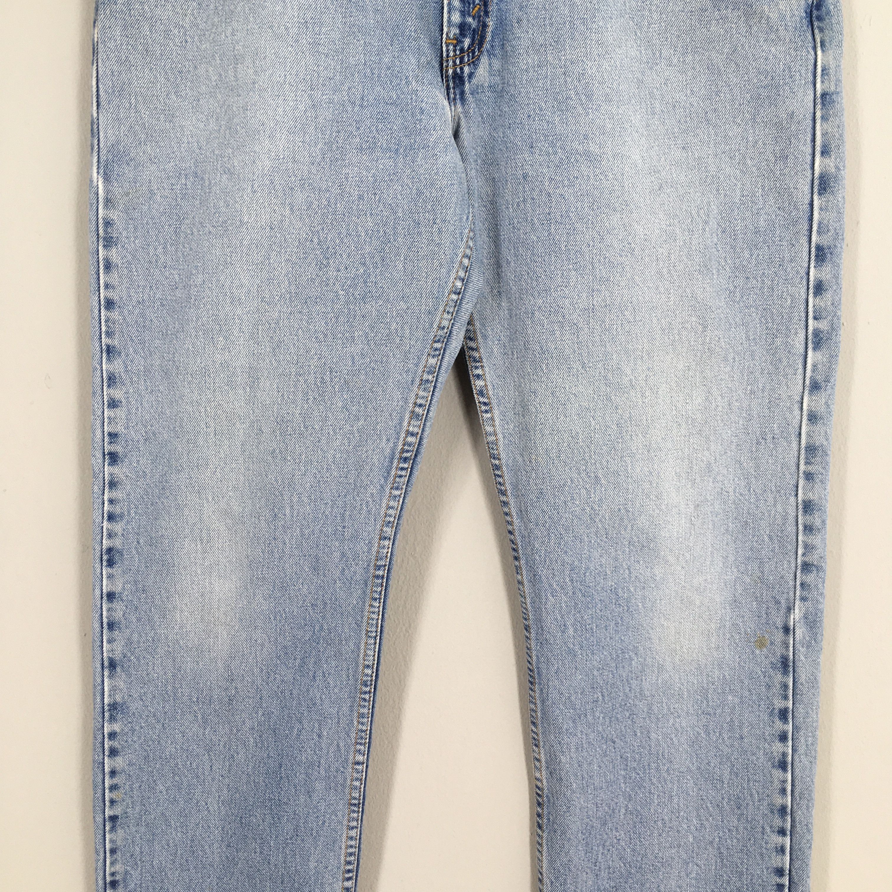 Levi's Size 31x28 Vintage 90s Levi's 505 Faded Blue Jeans S749 Size US 31 - 3 Thumbnail
