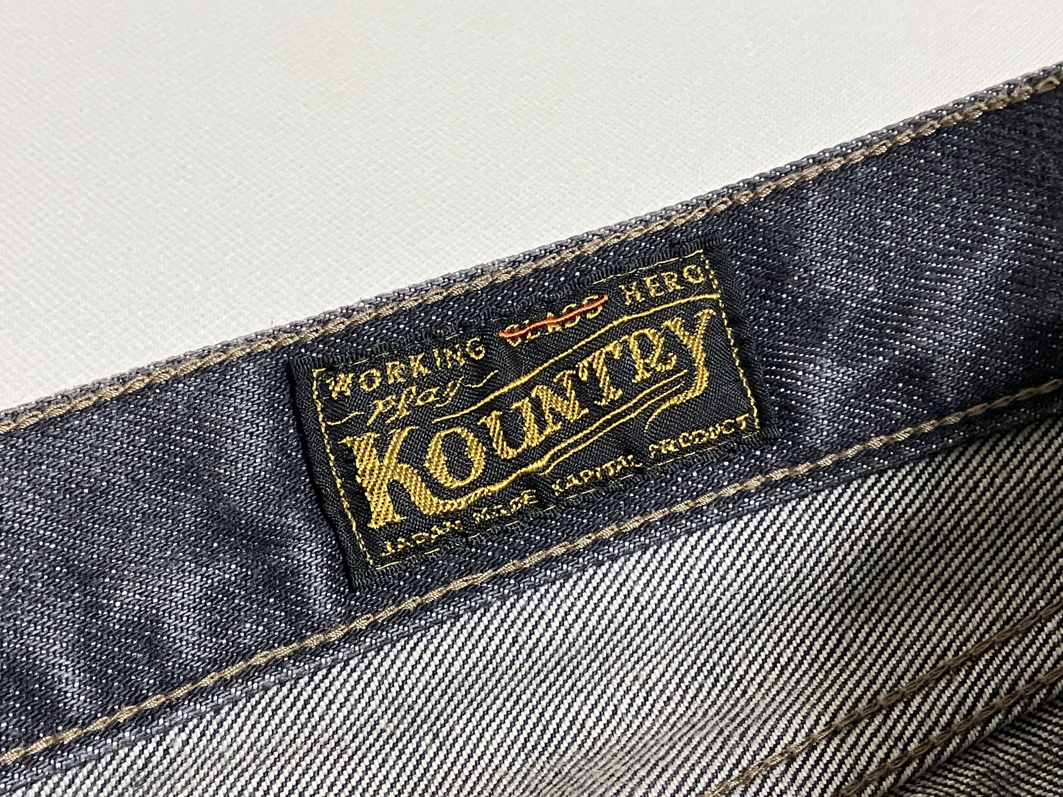 Kapital KAPITAL 14oz black denim monkey cisco studs remake jeans 36 Size US 36 / EU 52 - 7 Thumbnail