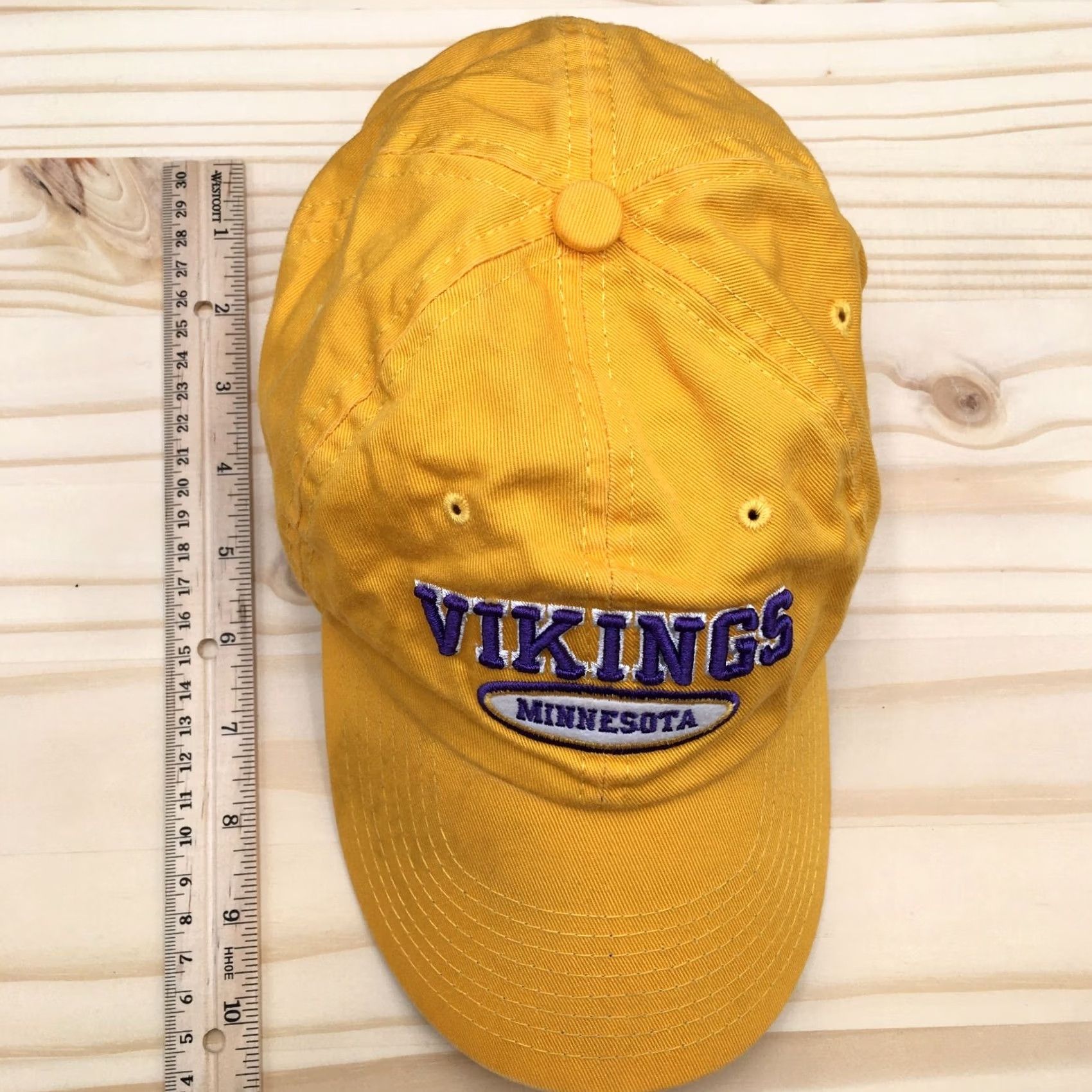 NFL NFL Minnesota Viking Baseball Cap Hat Mens One Size Gold Purple Embroidered Logo Size ONE SIZE - 3 Thumbnail