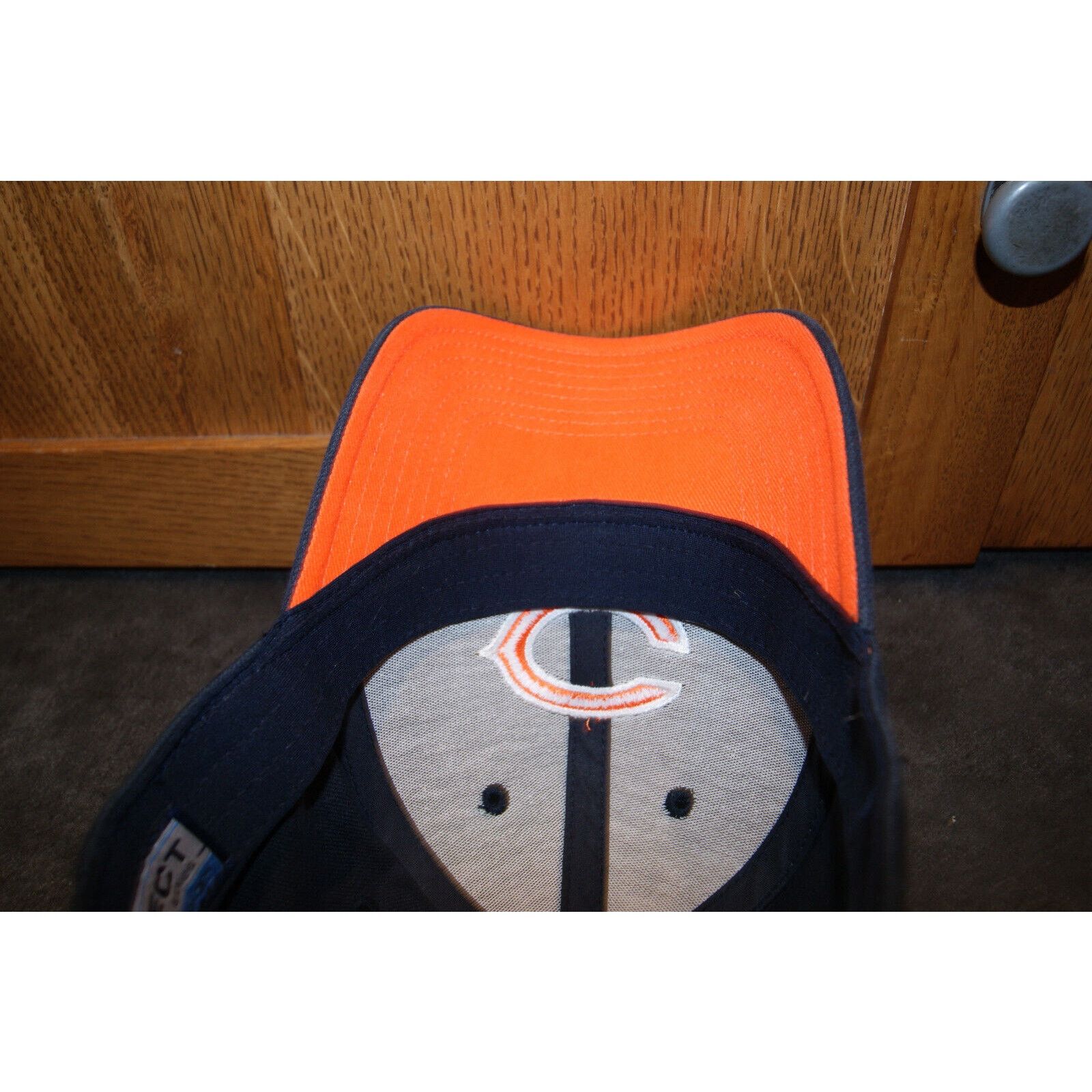 Reebok Chicago Bears Fitted OSFA Gray Blue Reebok Hat Cap Select Size ONE SIZE - 6 Thumbnail
