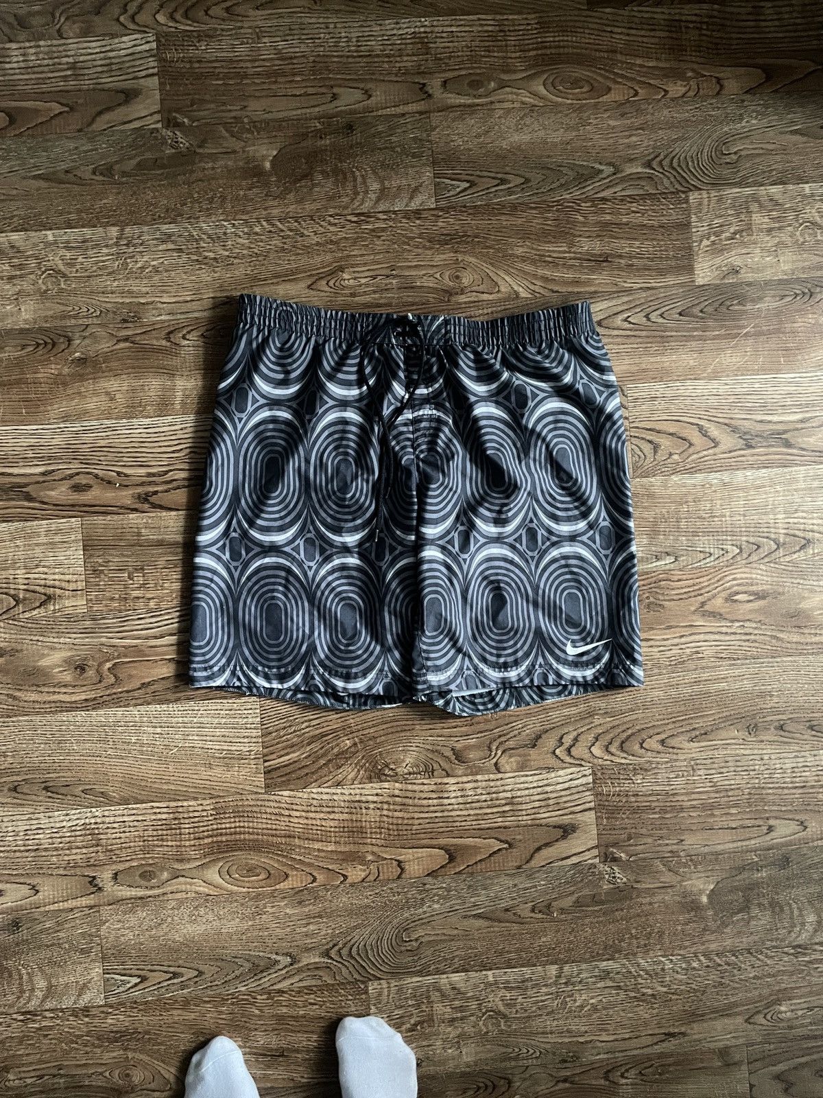 Nike × Vintage NIKE VINTAGE SWOOSH DRILL Y2K SHORTS Size US 35 - 1 Thumbnail