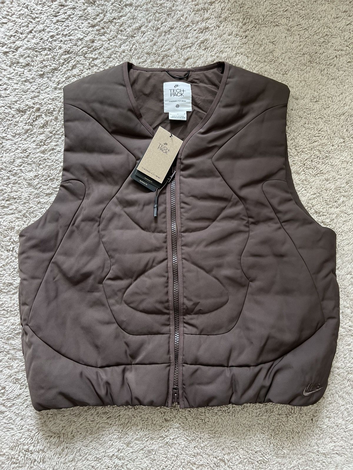 Nike Nike Sportswear Tech Pack Therma-FIT ADV Brown Vest Size US L / EU 52-54 / 3 - 11 Thumbnail