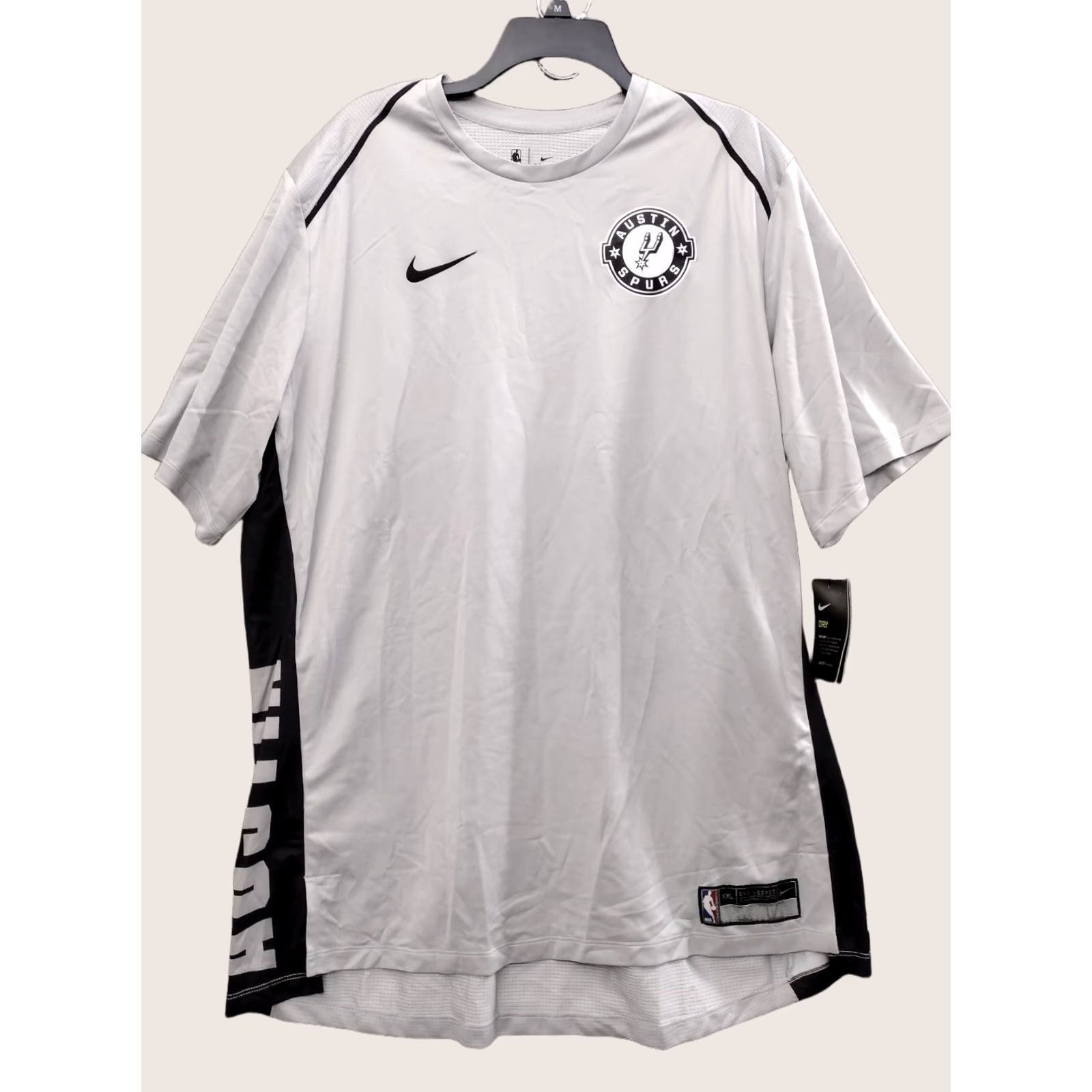 Nike Nike Dri-Fit Shooting Shirt Nike Austin Spurs Performance XXL Gray Basketball Men Shirts Size US XXL / EU 58 / 5 - 1 Thumbnail