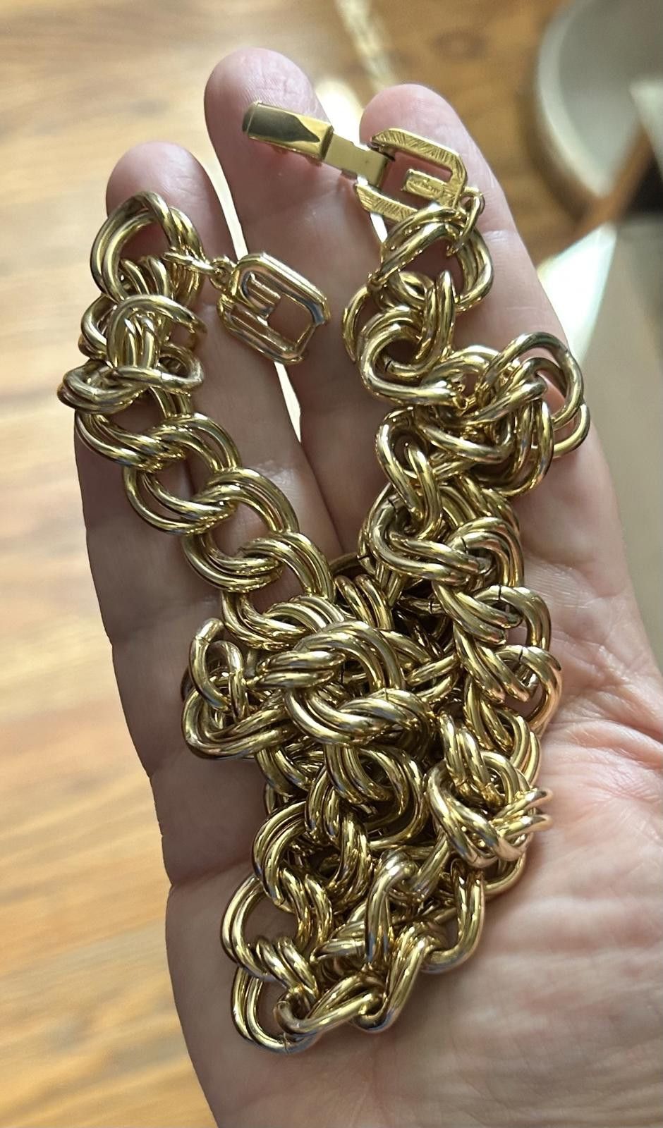 Givenchy Vintage Givenchy Necklace Gold Tone Link 80s Signed Couture Size ONE SIZE - 3 Thumbnail