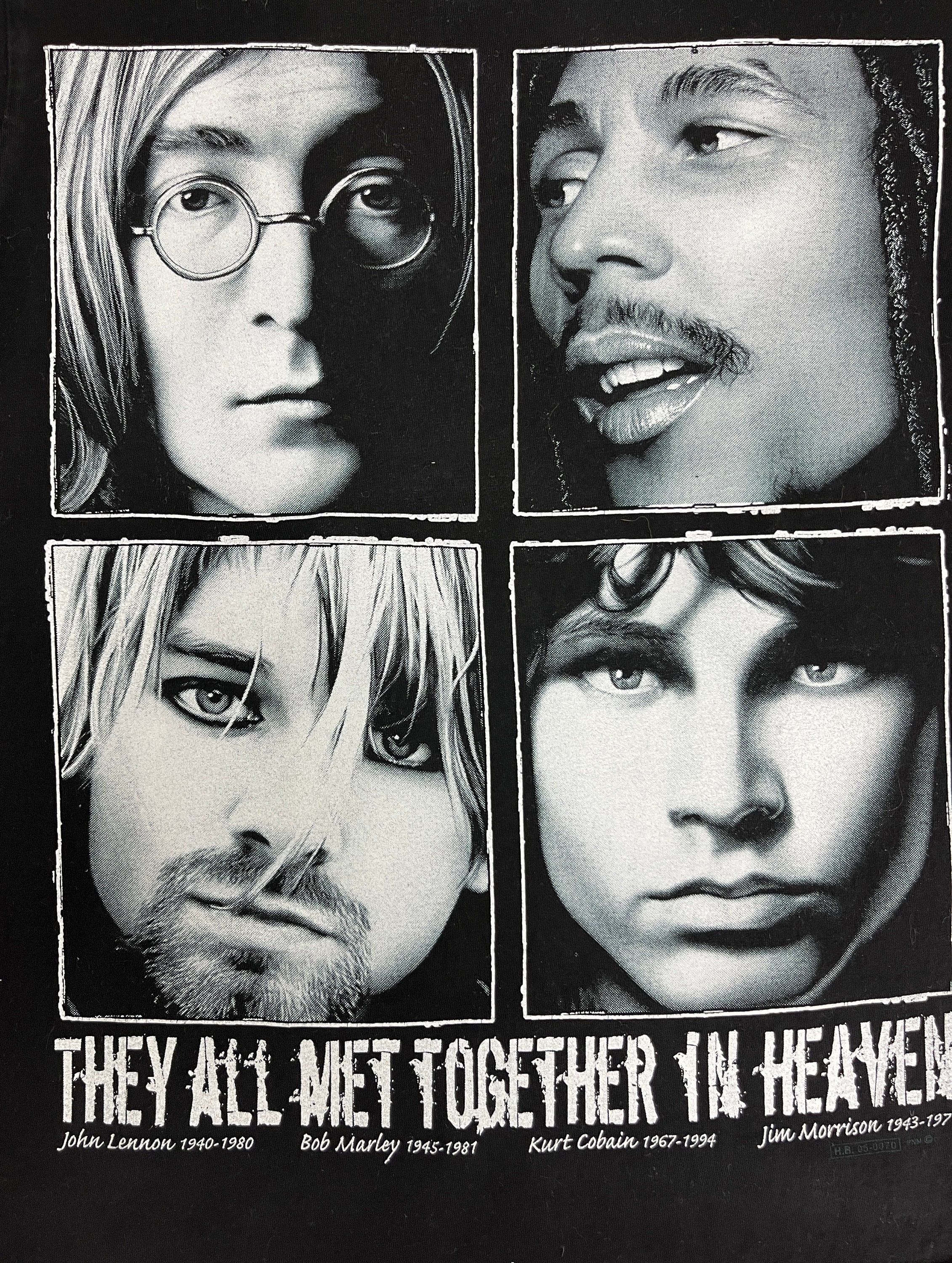 Vintage Music Legends They All Met In Heaven Vintage Black T-Shirt Size US M / EU 48-50 / 2 - 5 Thumbnail