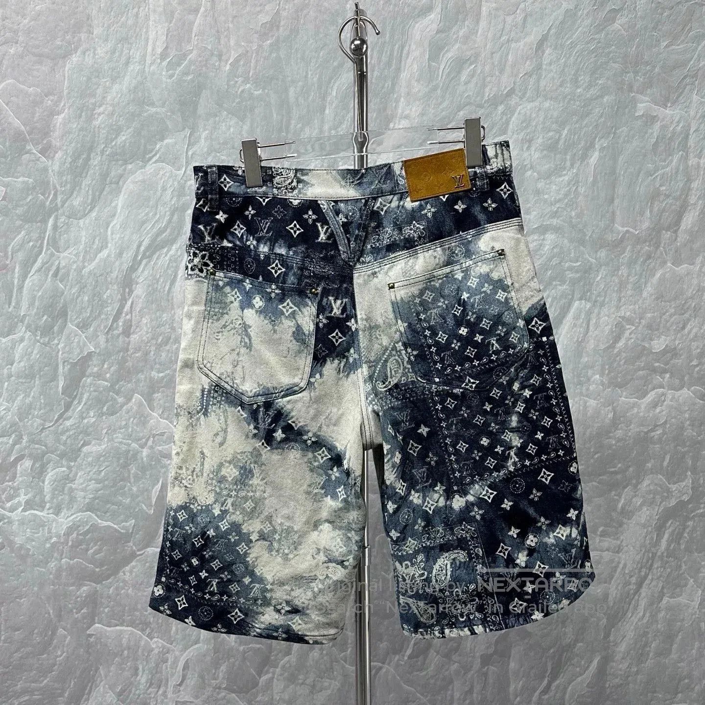 Louis Vuitton Louis Vuitton Bandana Denim Shorts. Size US 31 - 4 Thumbnail