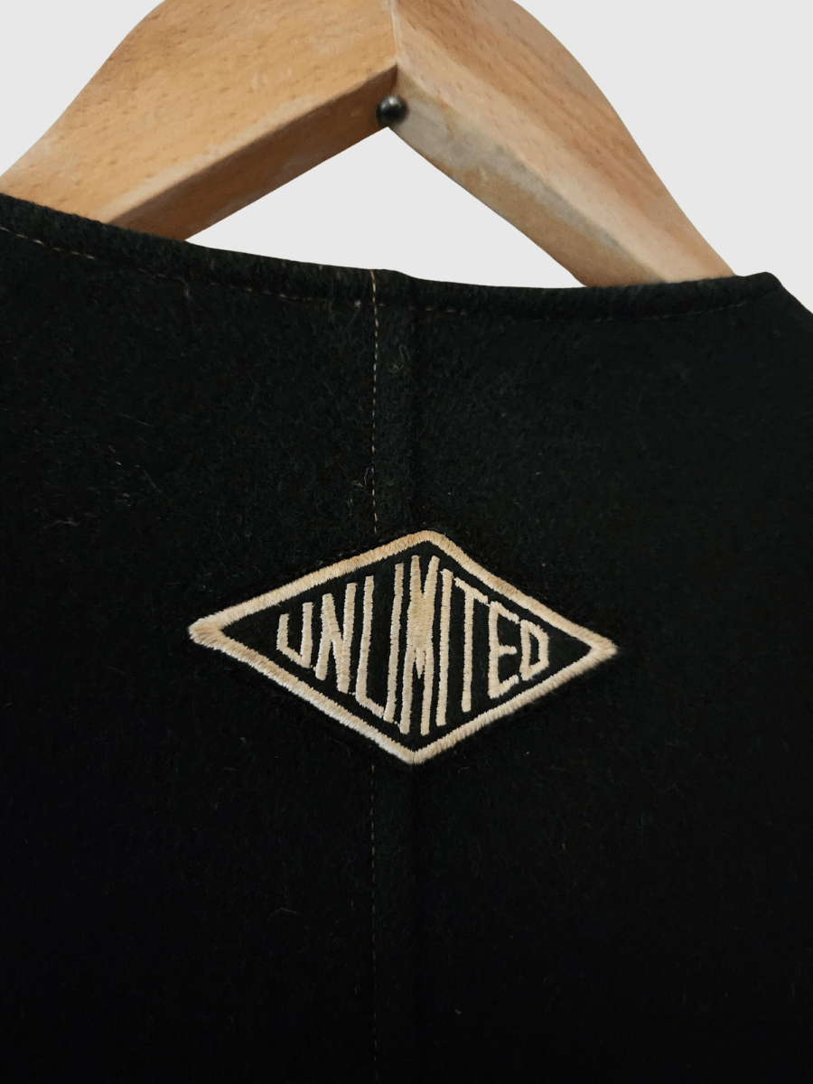 Other 80s UNLIMITED Genuine Leather- Wool Men’s Biker Vest Size US L / EU 52-54 / 3 - 8 Thumbnail