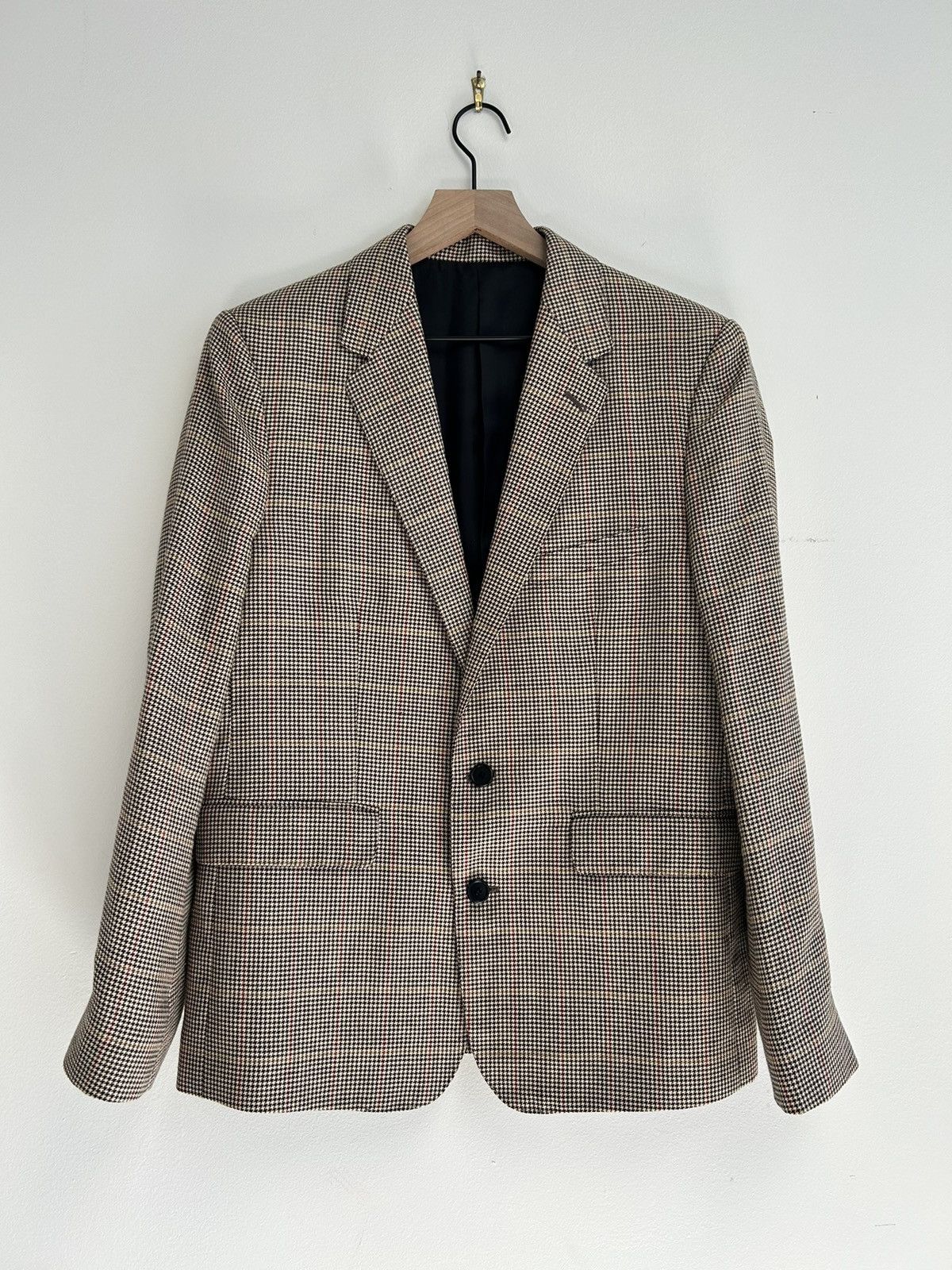 Celine SS20 MSRP: $3K Tournoun Prince of Wales Houndstooth Blazer Size 50R - 1 Thumbnail