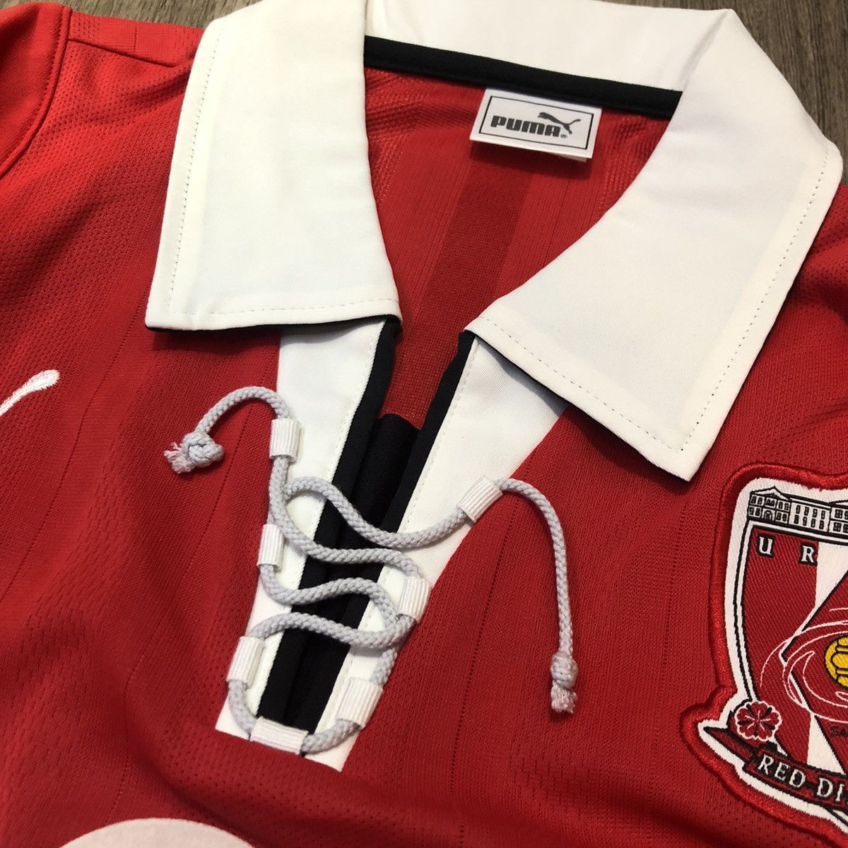 Puma × Vintage Urawa reds 2003 vintage home shirt #9 Nagai Size US L / EU 52-54 / 3 - 10 Thumbnail