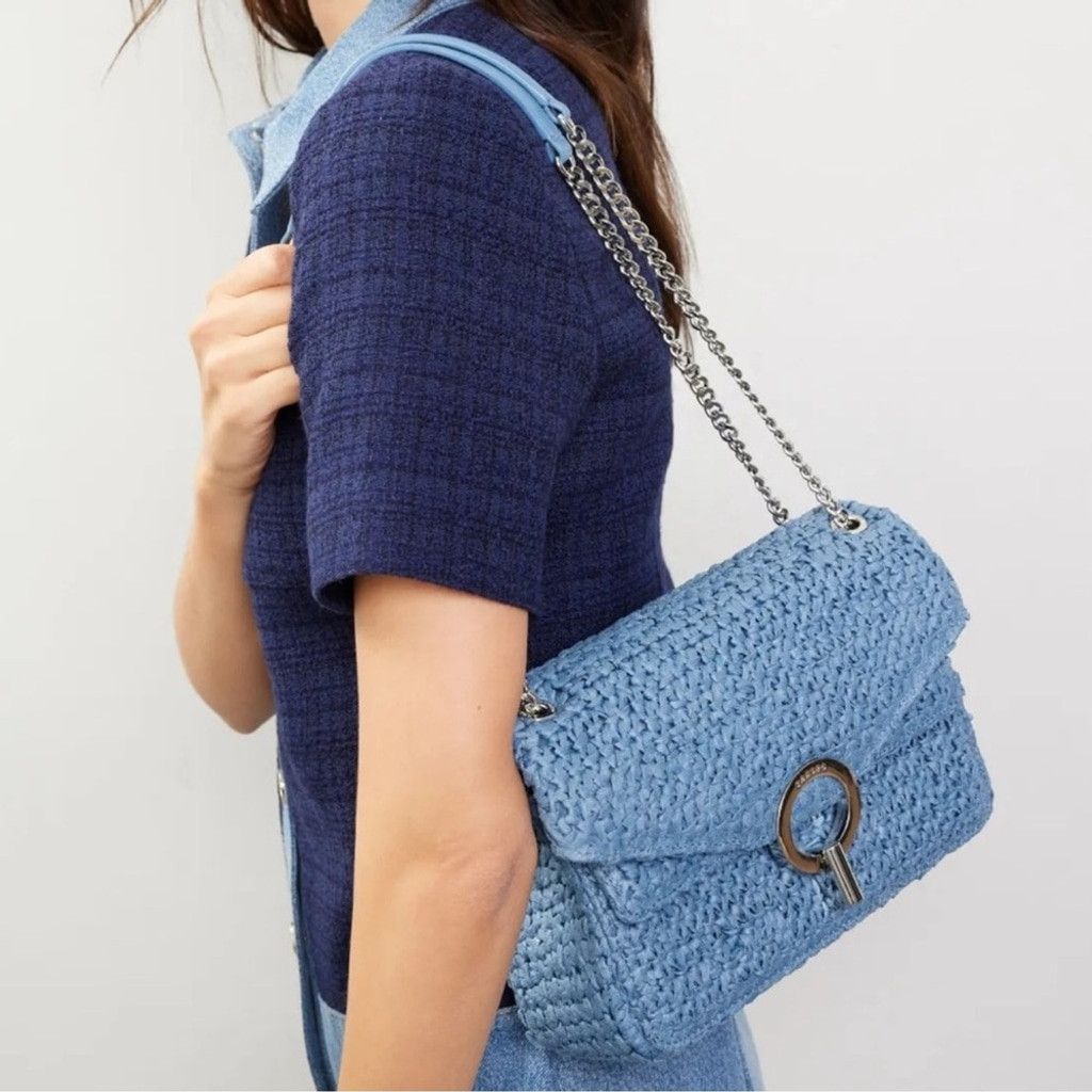 Sandro Sandro YZA Raffia Shoulder Bag Size ONE SIZE - 2 Thumbnail