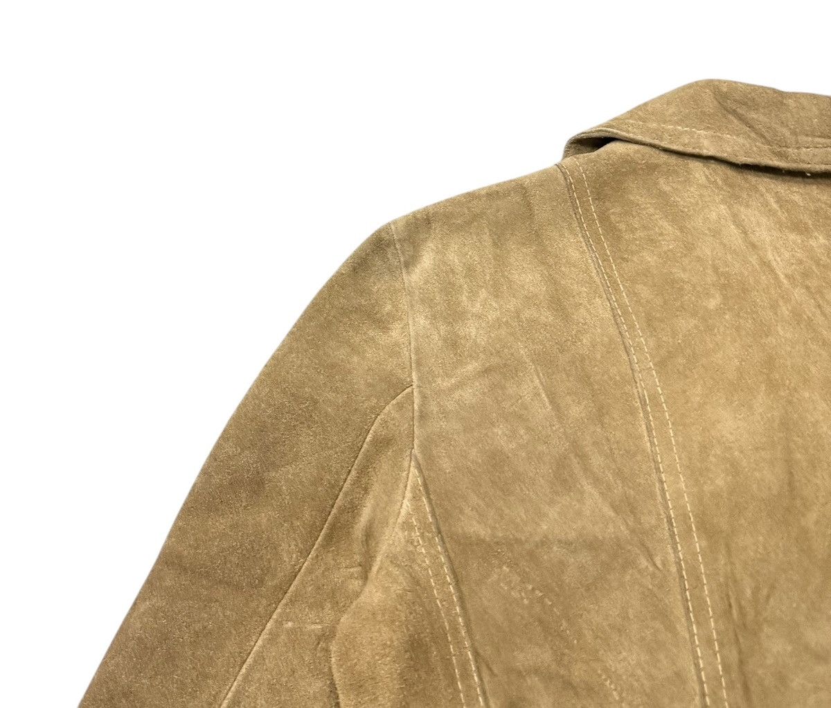 Leather Vintage 60s Double Collar Ailee Zipper Suede Leather Jacket Size S / US 4 / IT 40 - 15 Thumbnail