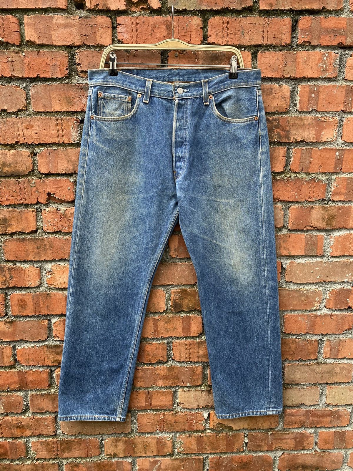 Levi's × Levi's Vintage Clothing × Vintage size 35x28.5 vintage levi's 501 90s made in USA Size US 35 - 1 Thumbnail