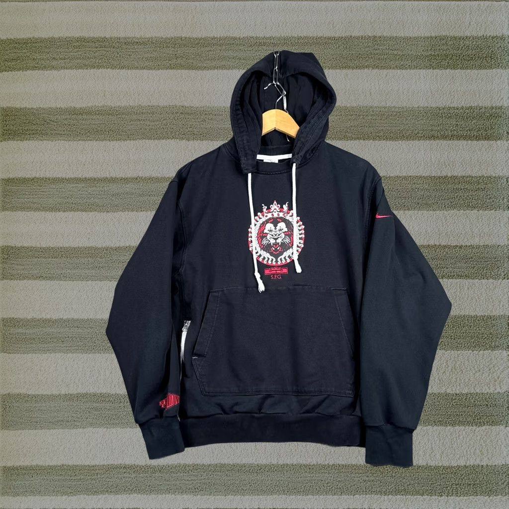 Nike Liverpool Fc Lebron Hoodie Mens Medium Black Pullover Dv9941-010, Men's