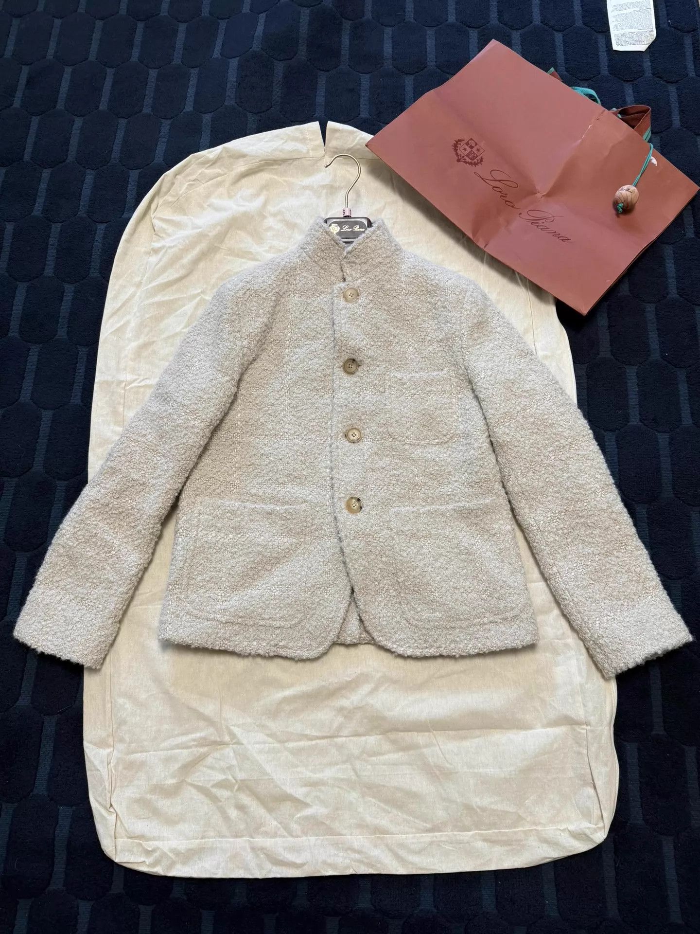 Loro Piana Loro Piana Alpaca Blend Short Jacket Beige 38 Size XS / US 0-2 / IT 36-38 - 1 Thumbnail