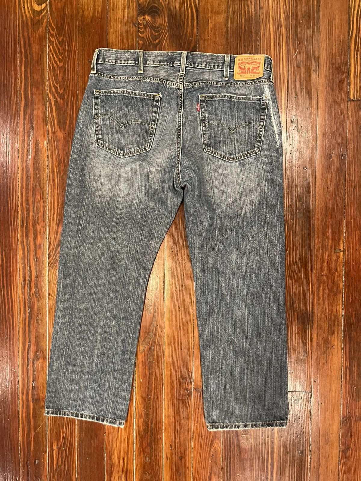 Levi's Levi's 559 Mens 38x30 Relaxed Fit Straight Leg Blue Denim Size US 38 / EU 54 - 2 Thumbnail