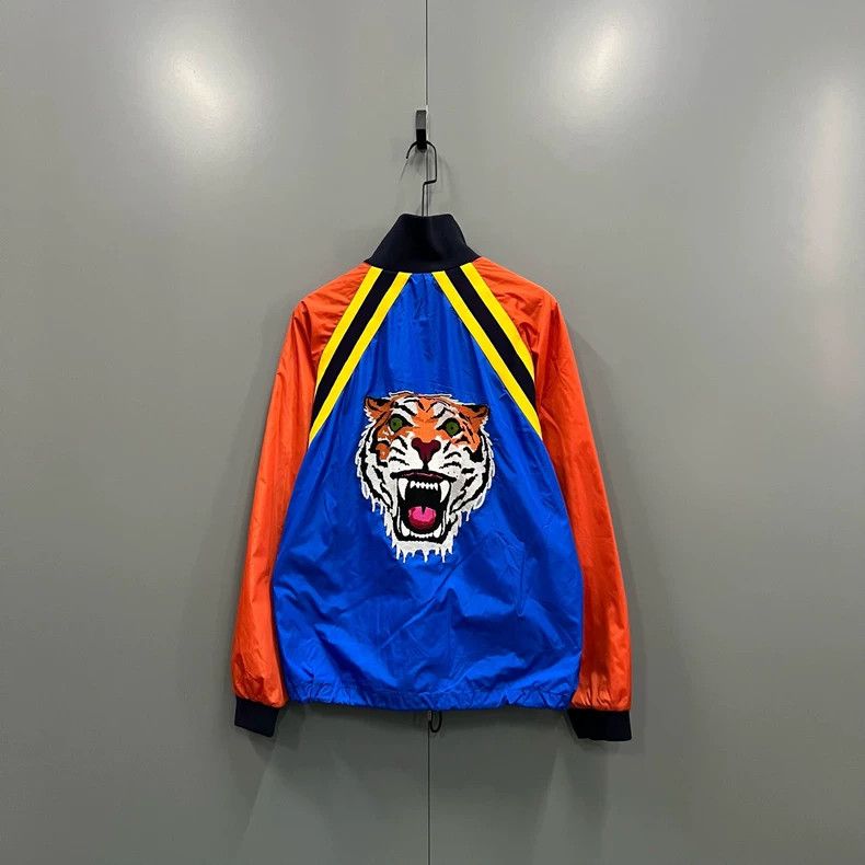 Gucci Gucci Colorblock Tiger Embroidery Jacket - dmc Size US M / EU 48-50 / 2 - 1 Thumbnail