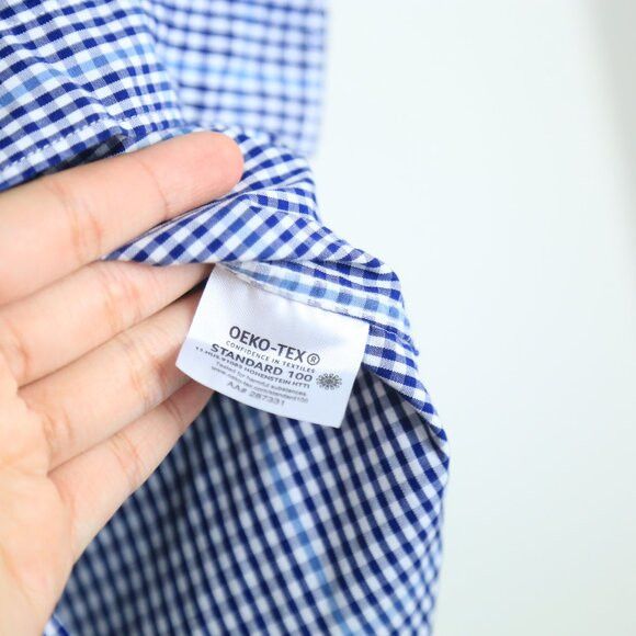 Bloomingdale's The Men's Bloomingdale's Gingham Button Down Stretch Fabric Size US L / EU 52-54 / 3 - 6 Thumbnail