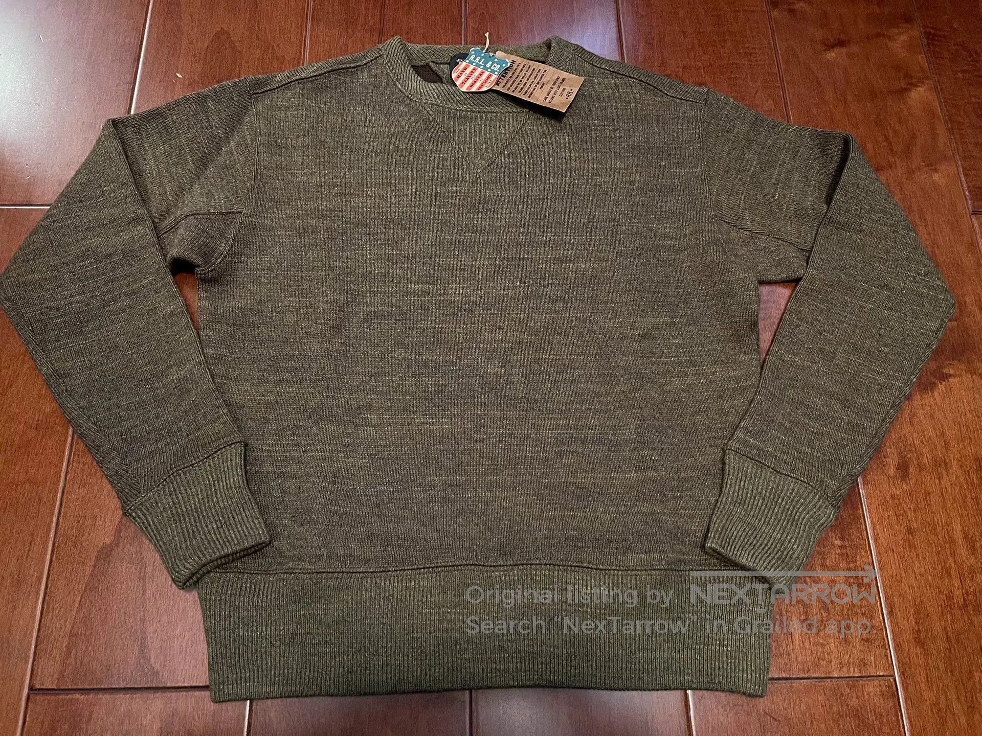 RRL Ralph Lauren RRL Double RL Cotton Wool Blend Sweatshirt. Size US S / EU 44-46 / 1 - 2 Thumbnail