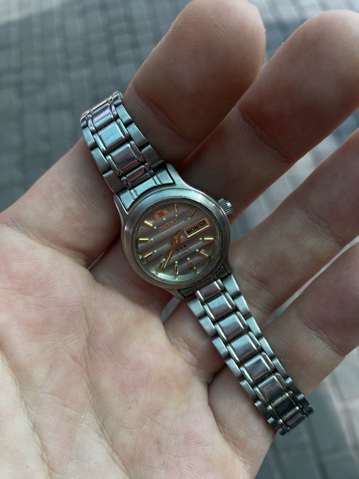 Jewelry × Orient × Vintage Orient Classic Watch Stainless Steel Date Elegant Size ONE SIZE - 3 Thumbnail